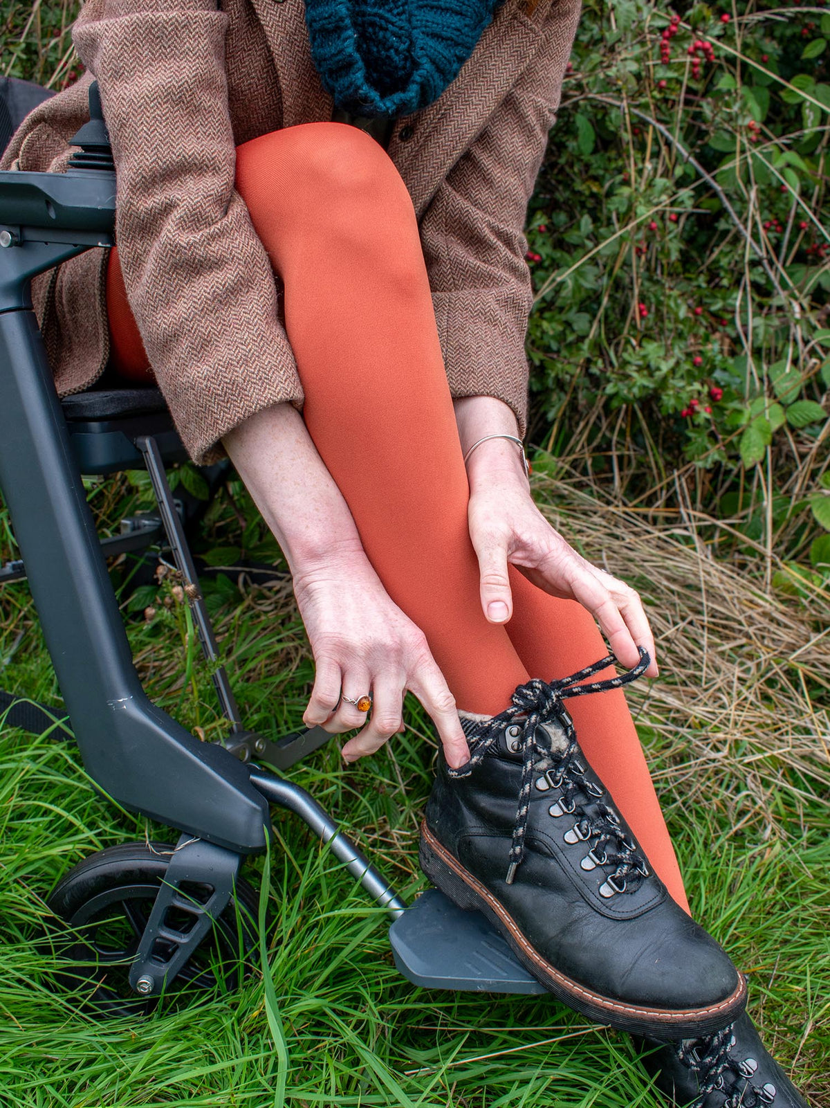 120 Denier Super-Opaque Tights - Pumpkin Spice
