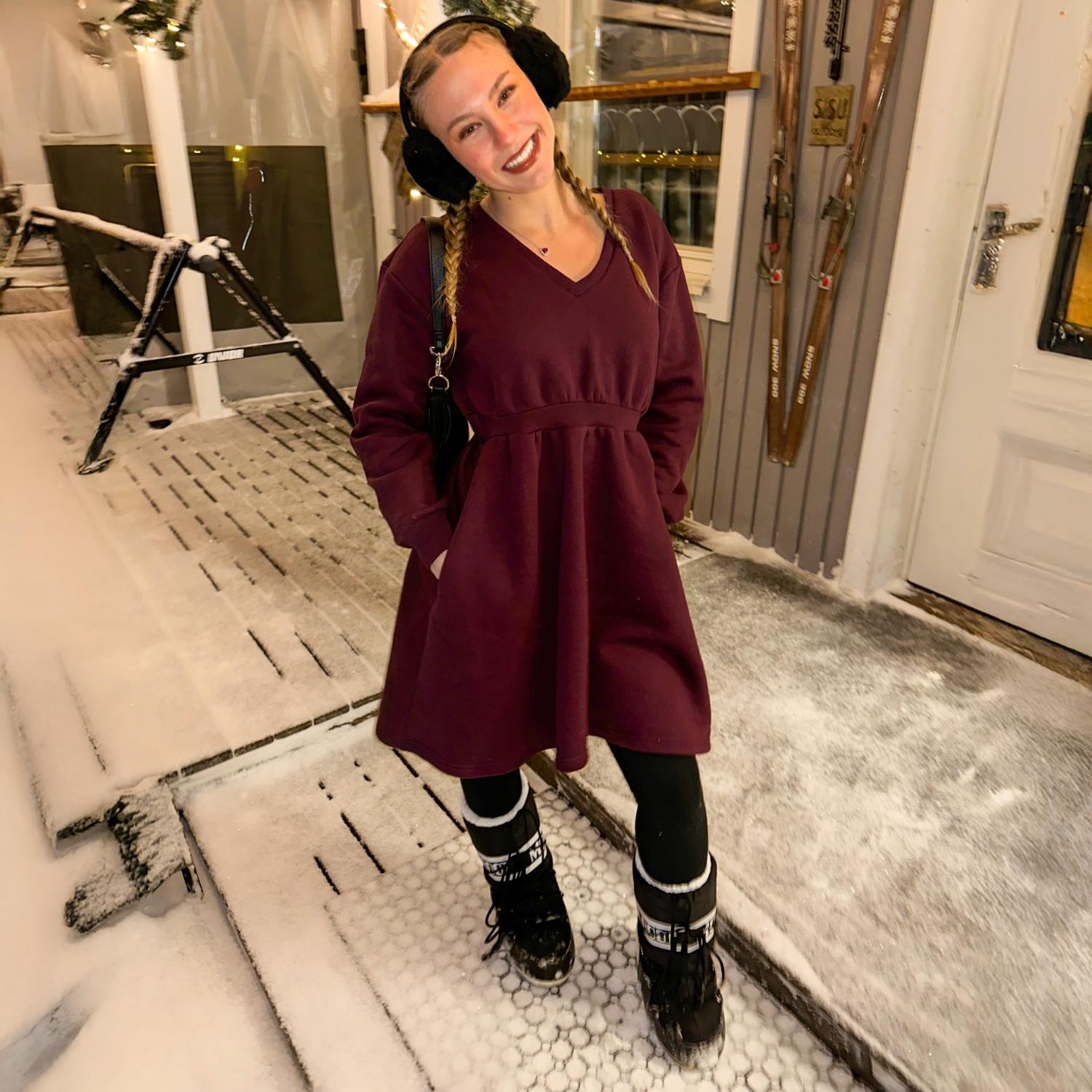 Fleece Fit & Flare Dress - The Bibi Dress