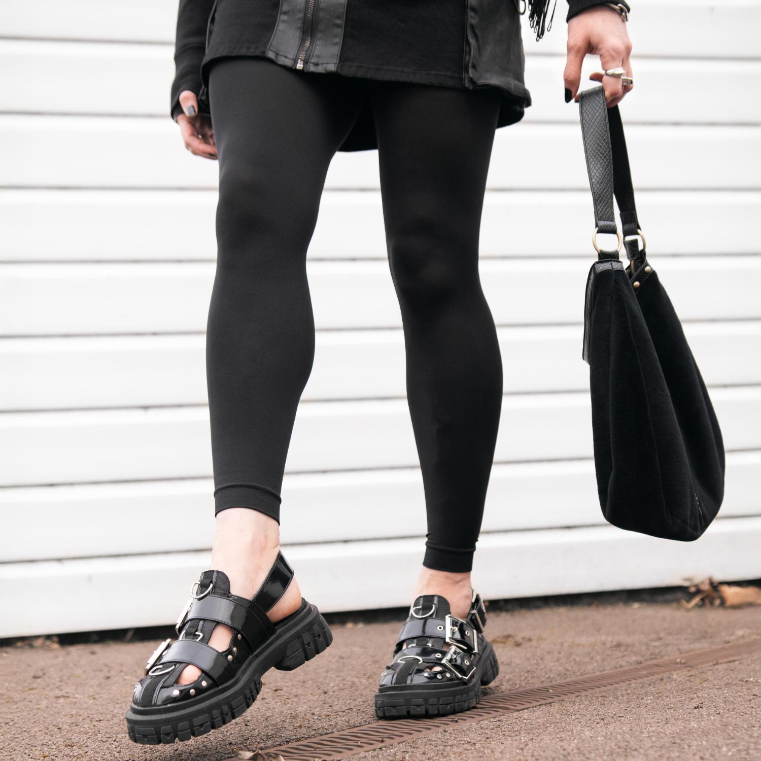 Collant senza piedi da donna | Collant Neri Senza Piedi