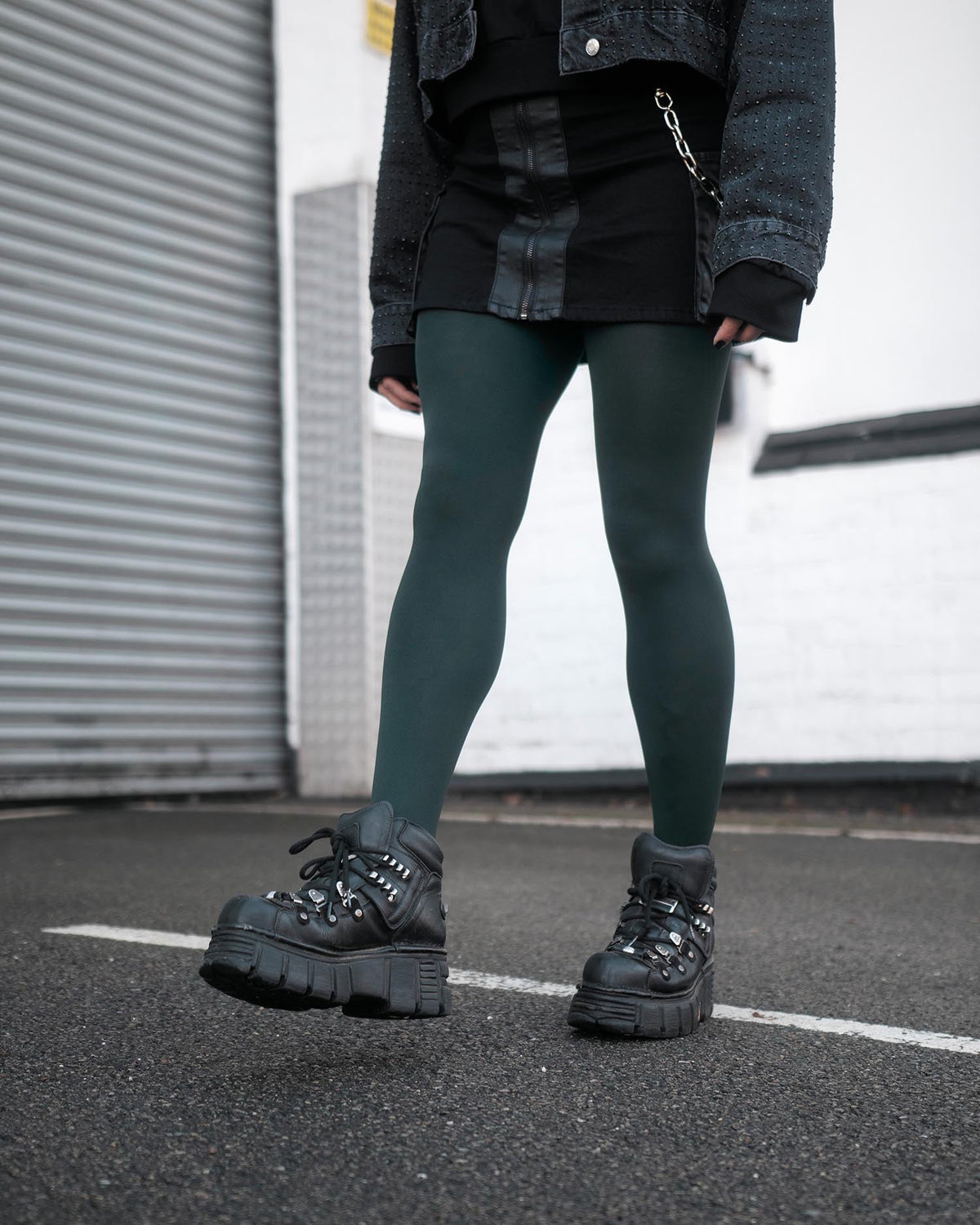 120 Denier Super-Opaque Tights - Crocodile