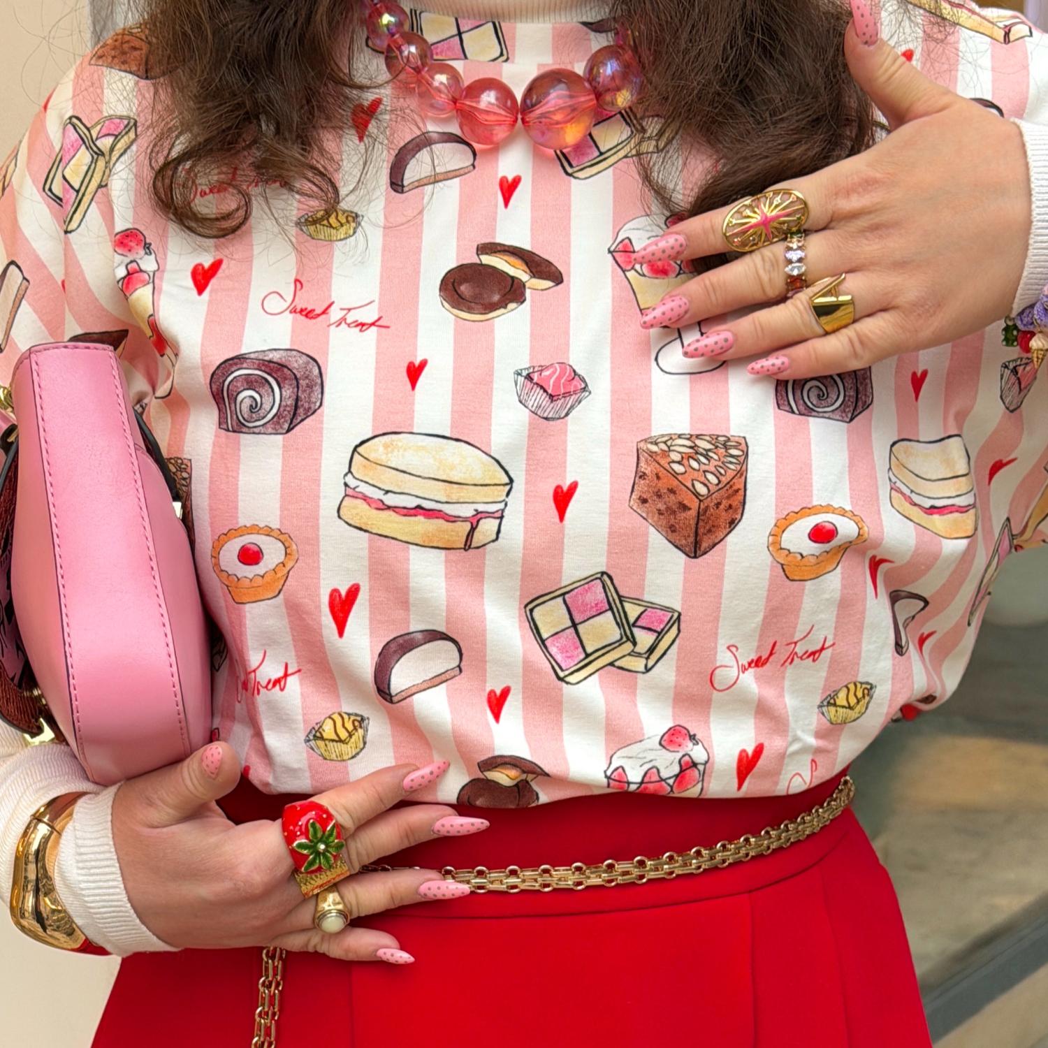 Coton biologique PJ Boxy Tee - Sweet Treat