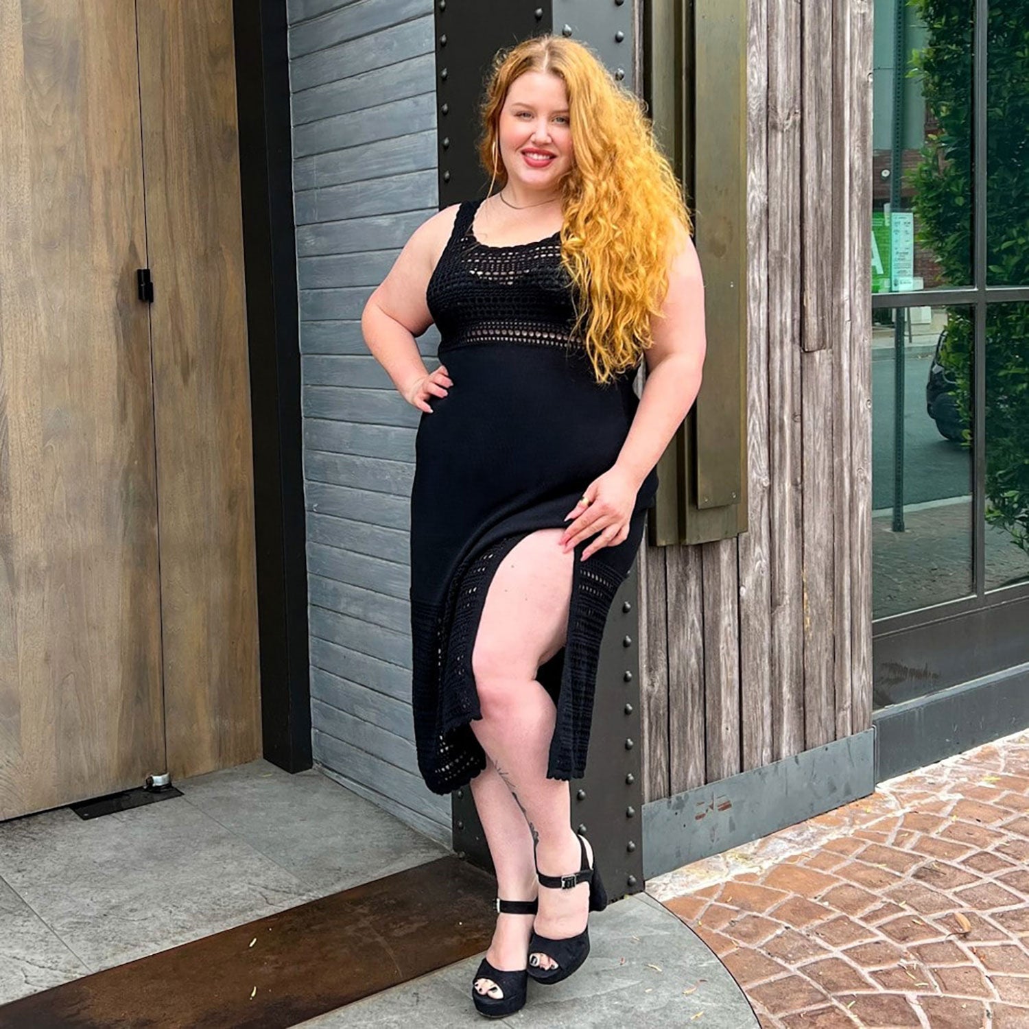 Vestido de Porto Fino Midi - Tabaco