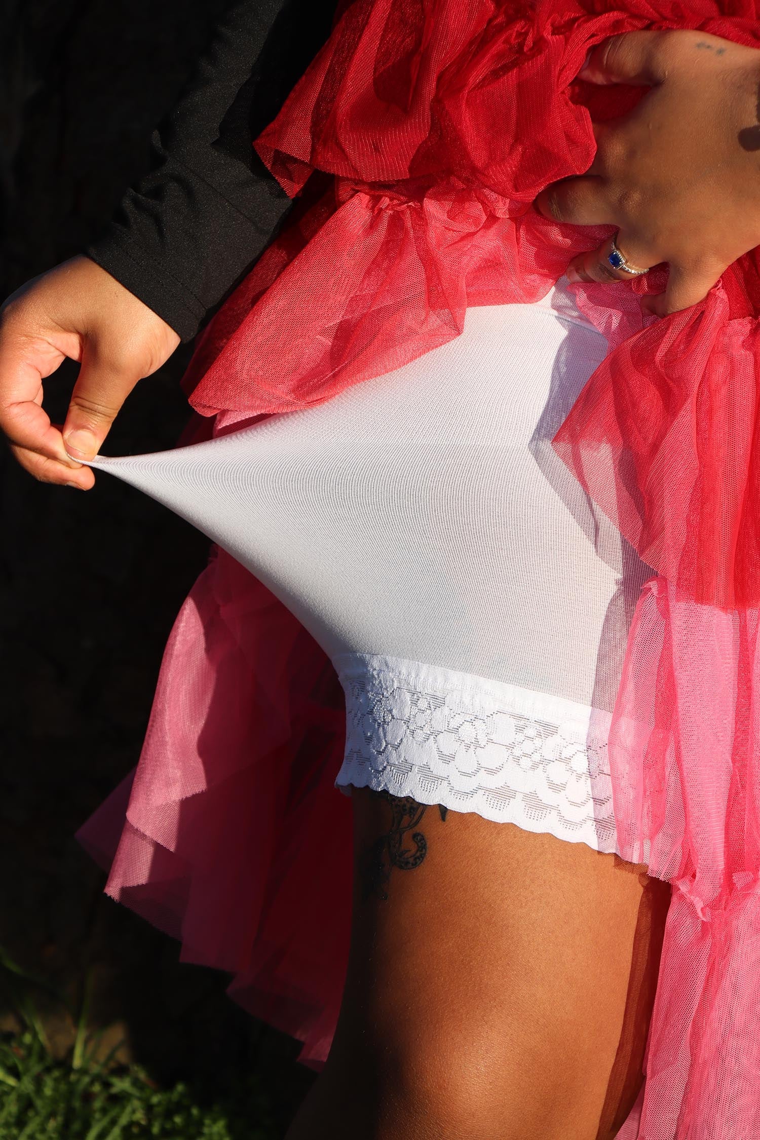 Lace Stay Cool Chub Rub Shorts - Blanc