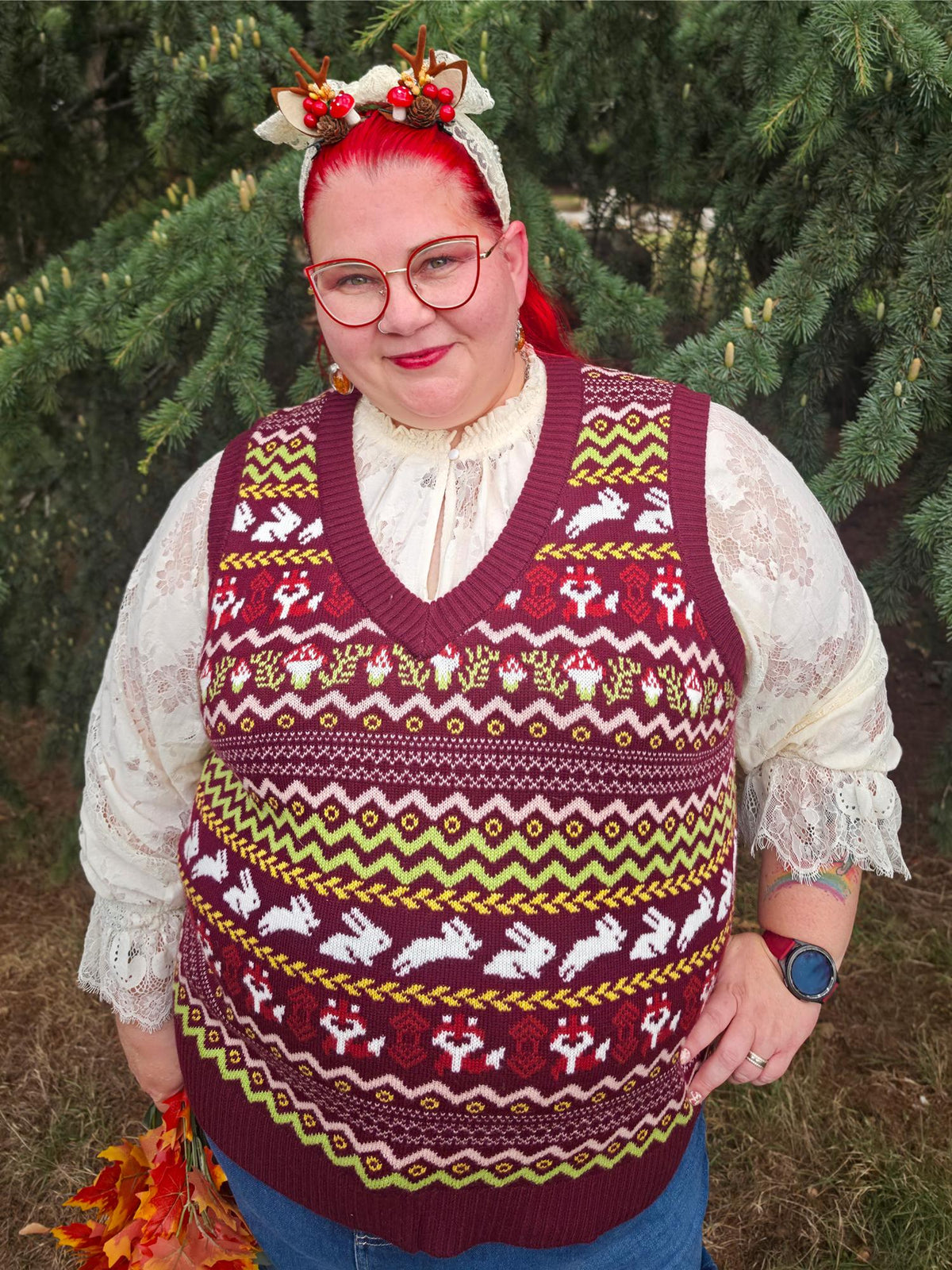 Fair Isle Vest - Woodland Adventure - Multi Colour