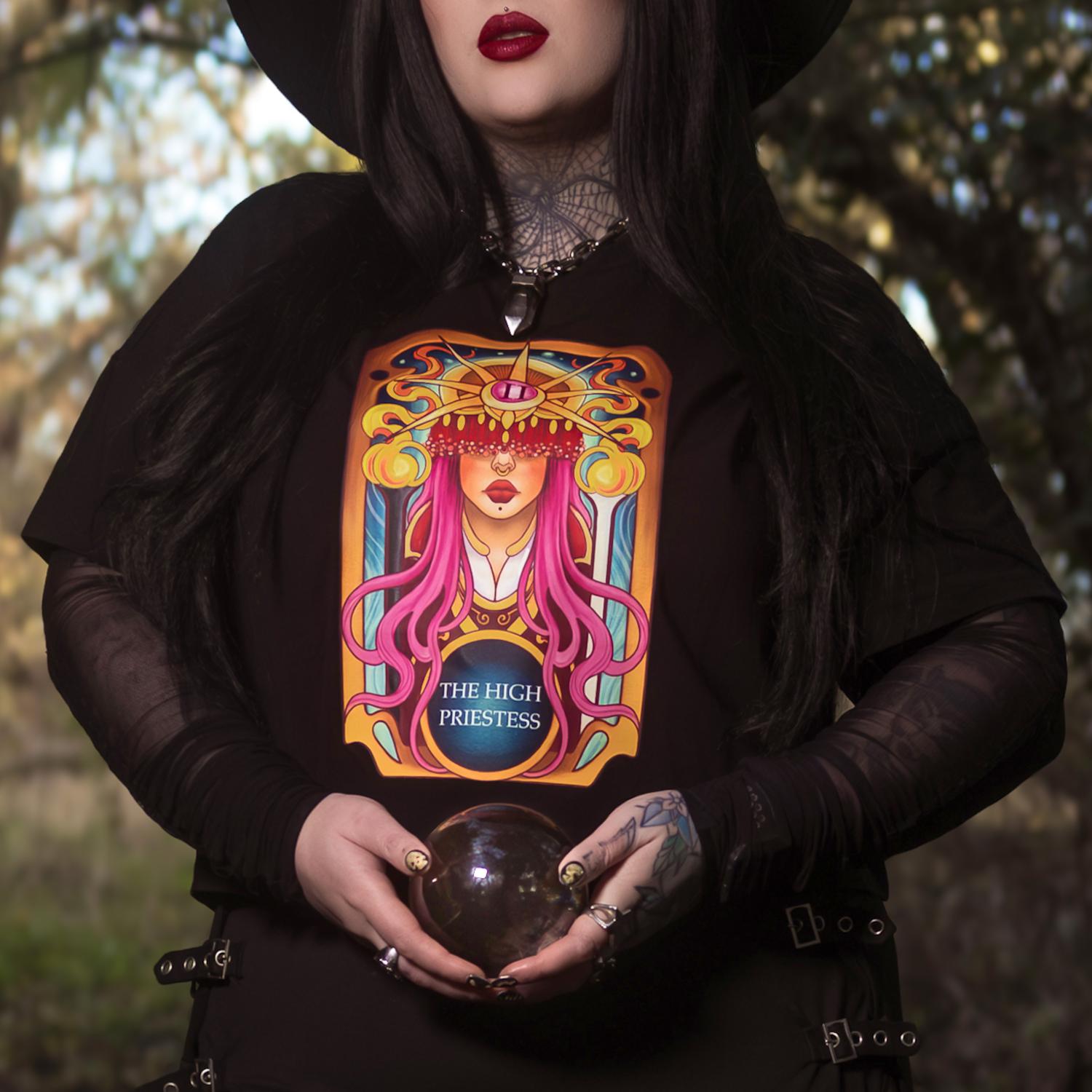 Major Arcana Boxy Tee - II The High Priestess main image 0