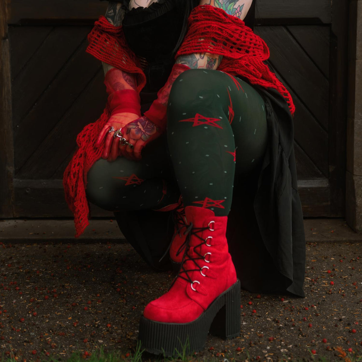 Meias opacas 80 denier - Woodland Magick