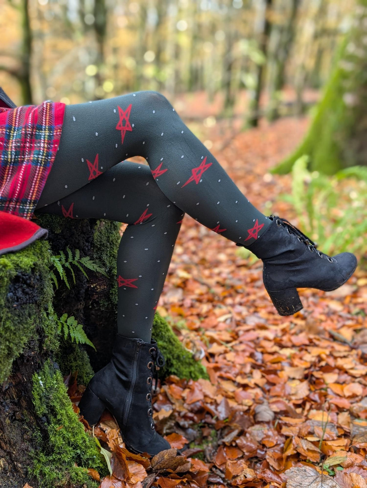 Meias opacas 80 denier - Woodland Magick