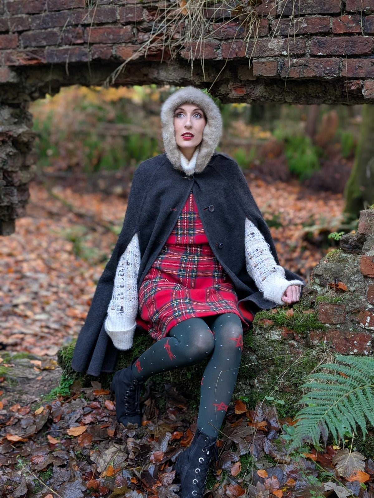 Meias opacas 80 denier - Woodland Magick