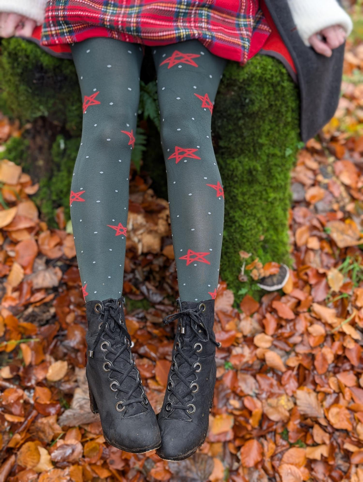 Meias opacas 80 denier - Woodland Magick