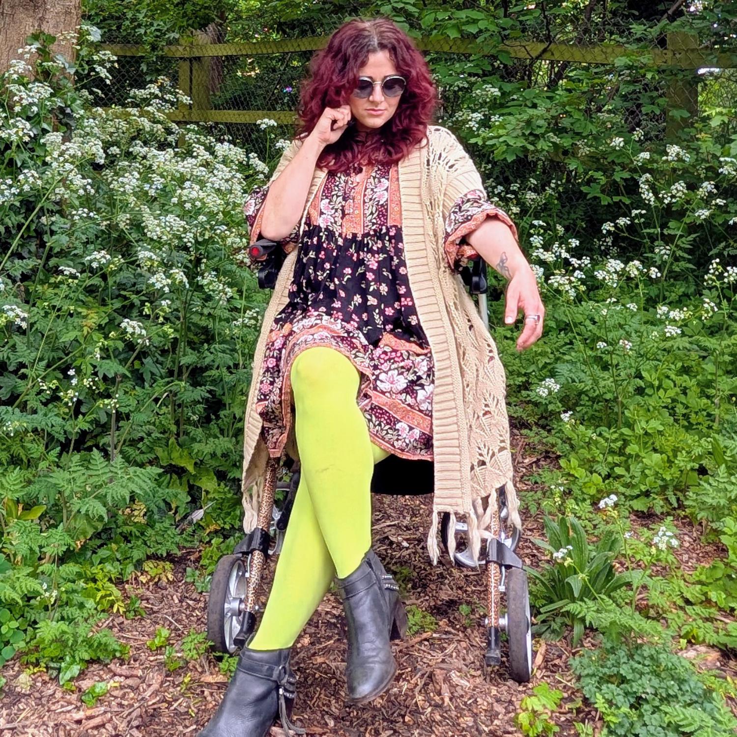 80 Denier Tights - Granny Smith
