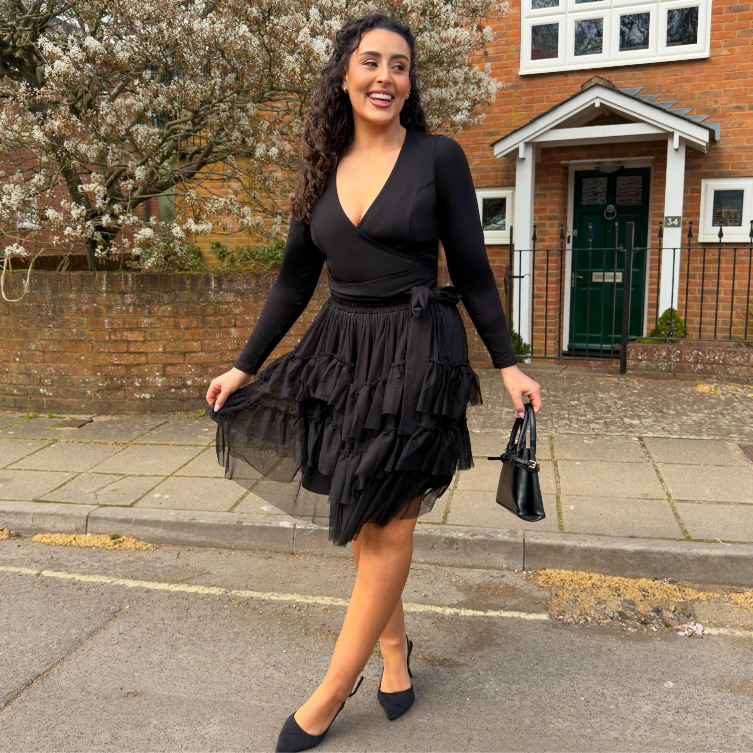 Falda de malla - Negra