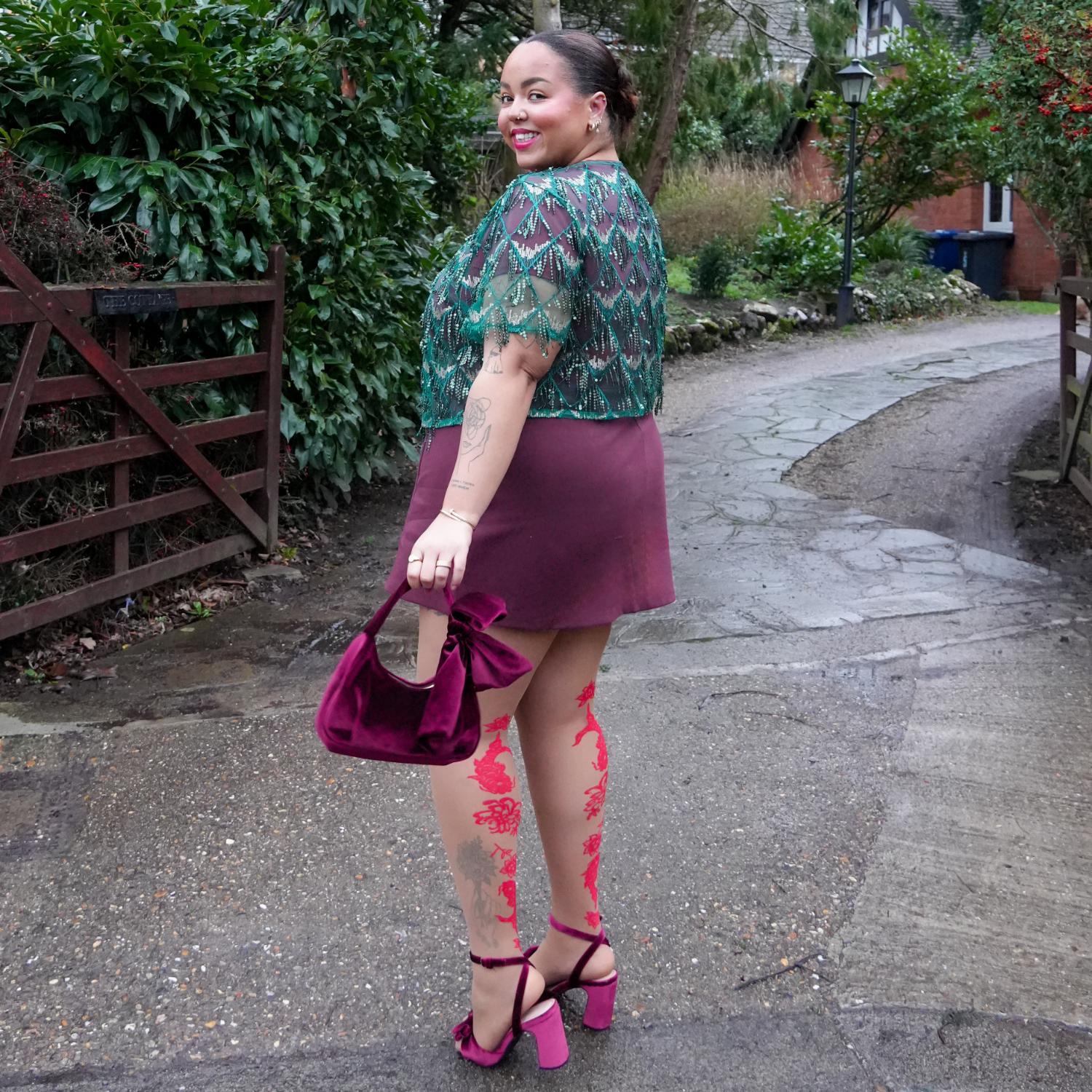 Paper Cut Tights - Caramel Latte