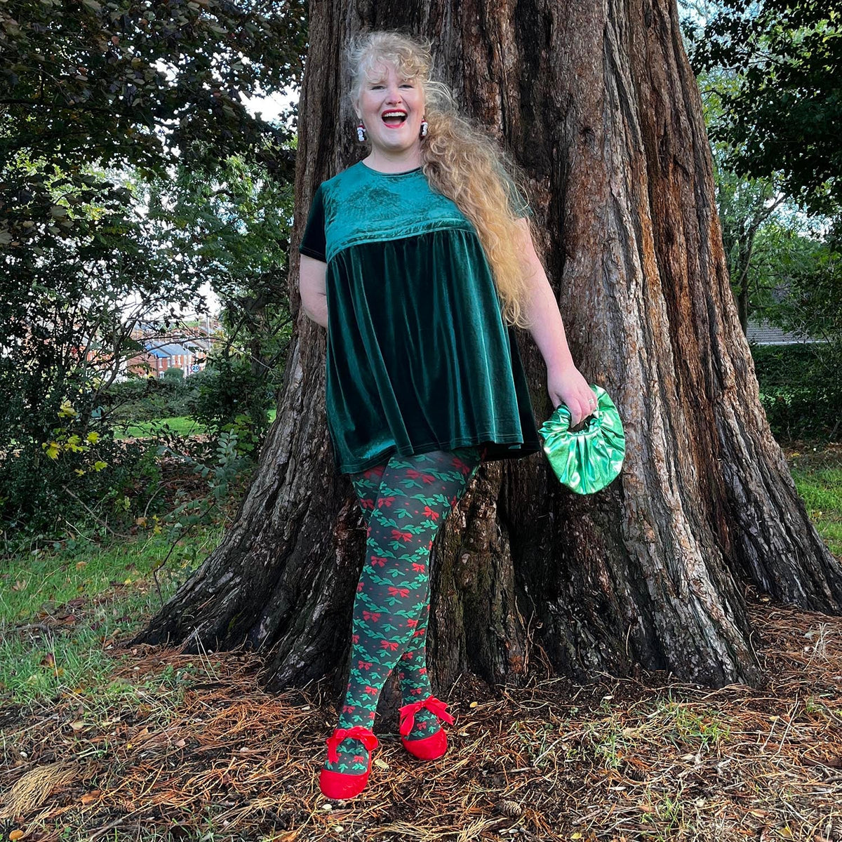 Holly Dolly Tights - Crocodile