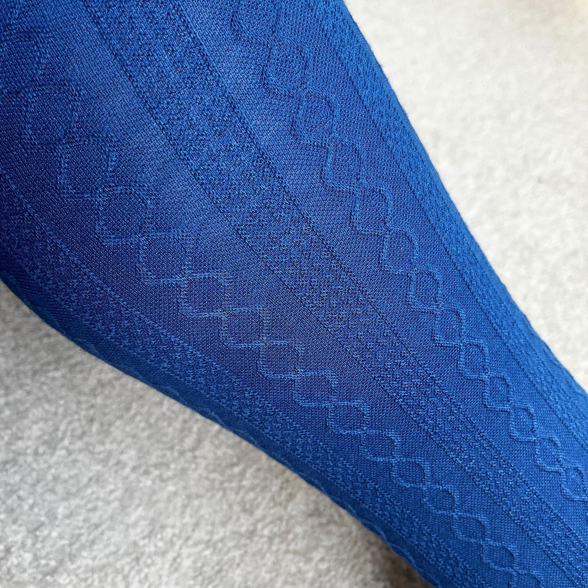Grannies Cable Knit Wool Tights - Kraken's Breath