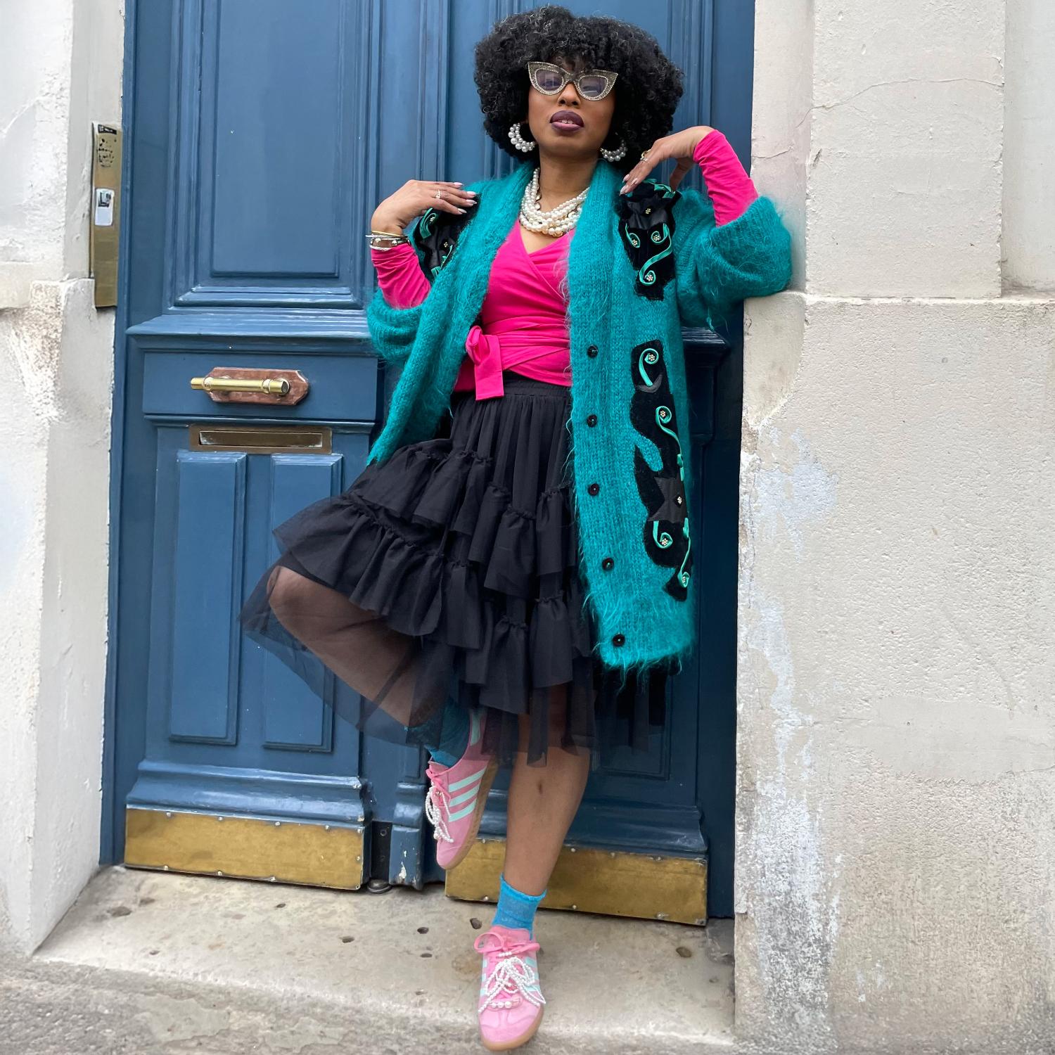 Falda de malla - Negra