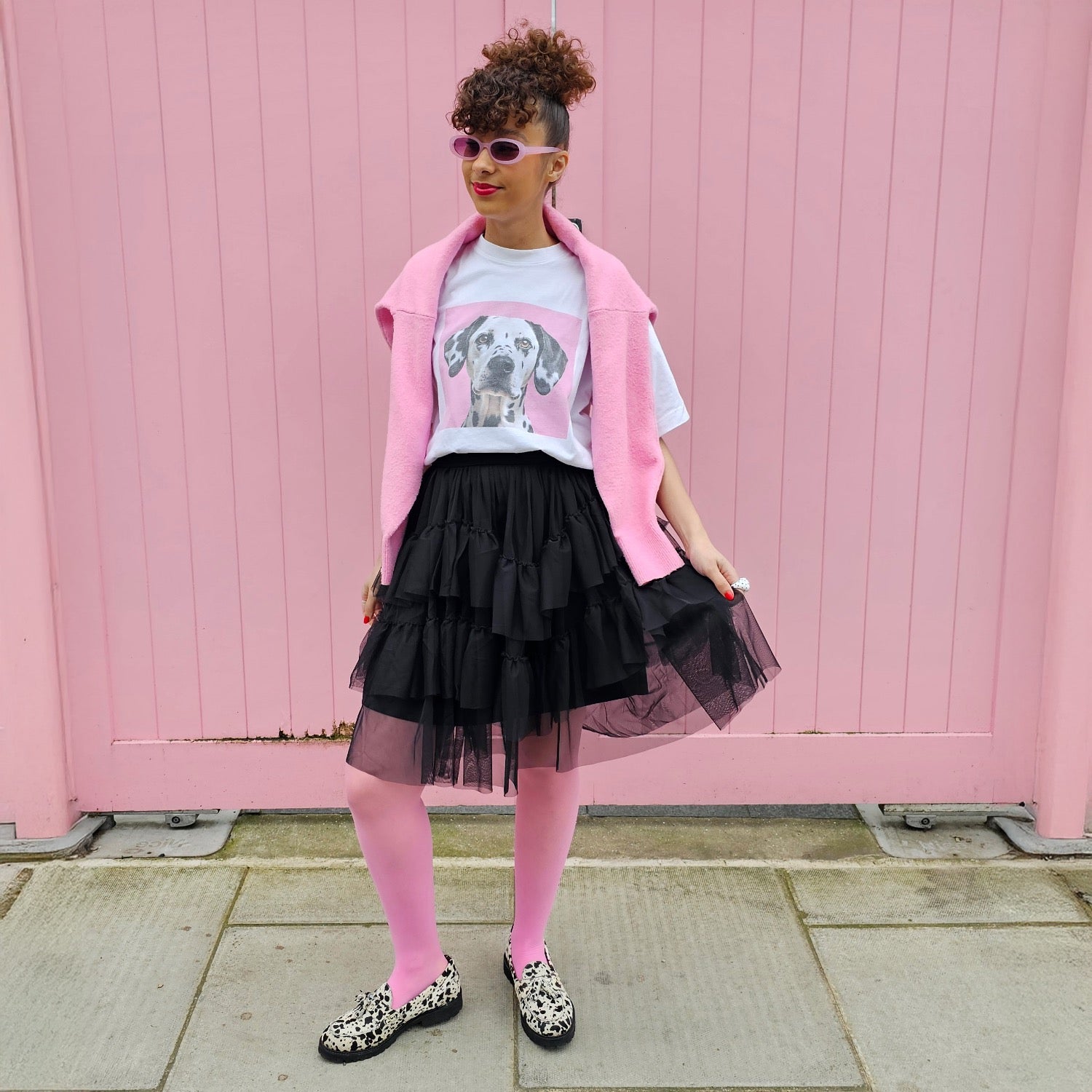 Spódnica z siateczki – czarna