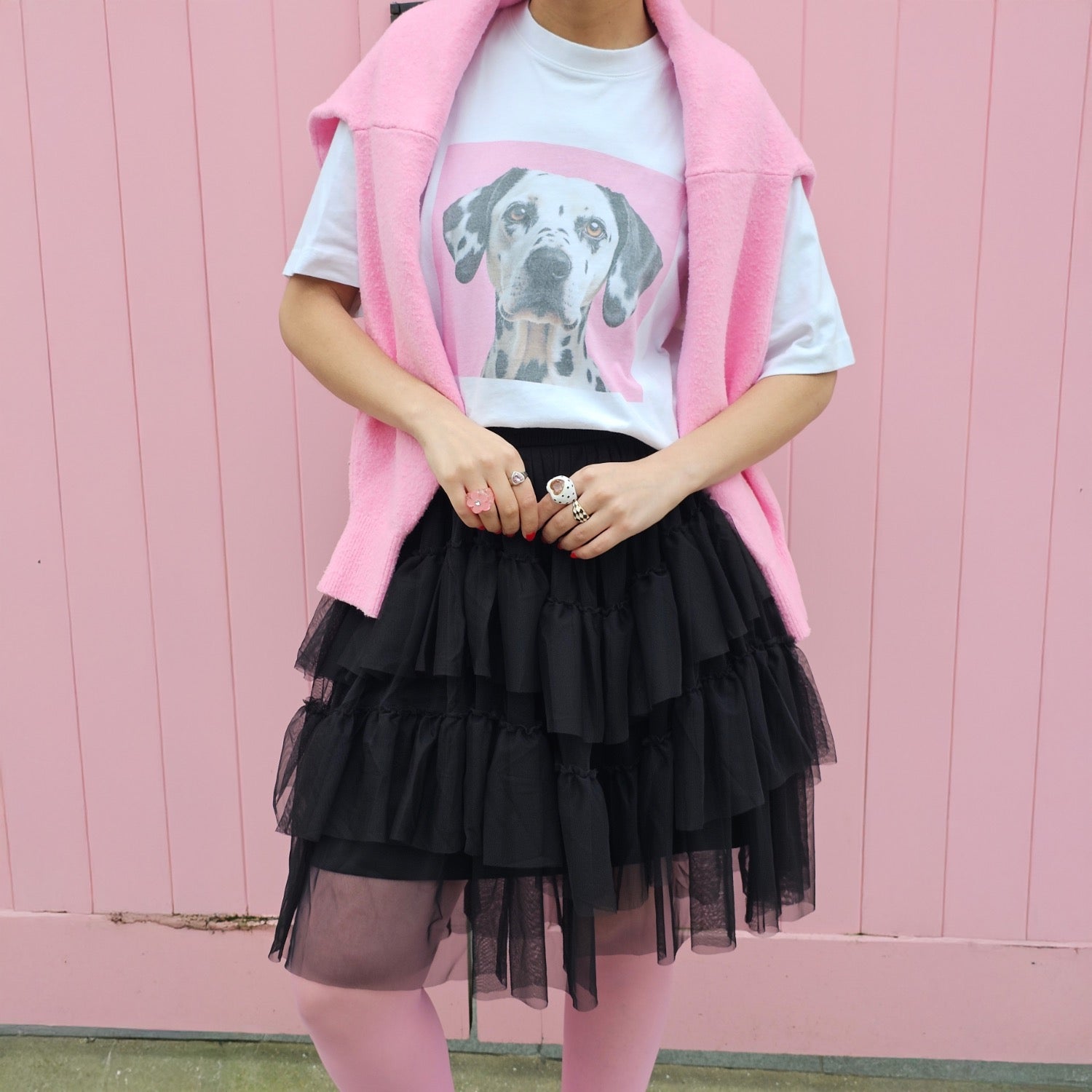 Falda de malla - Negra