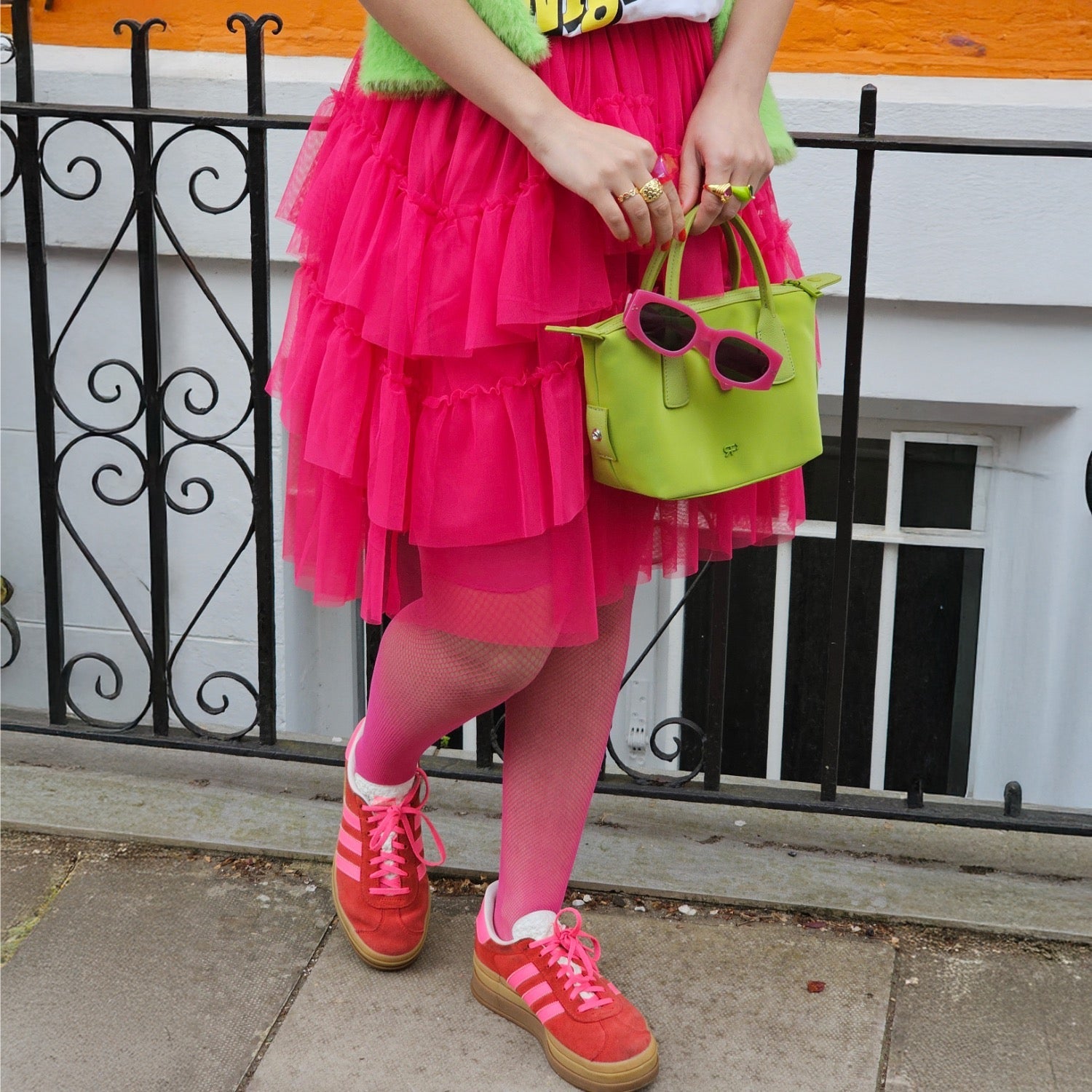 Spódnica z siateczki – kolor granatowy