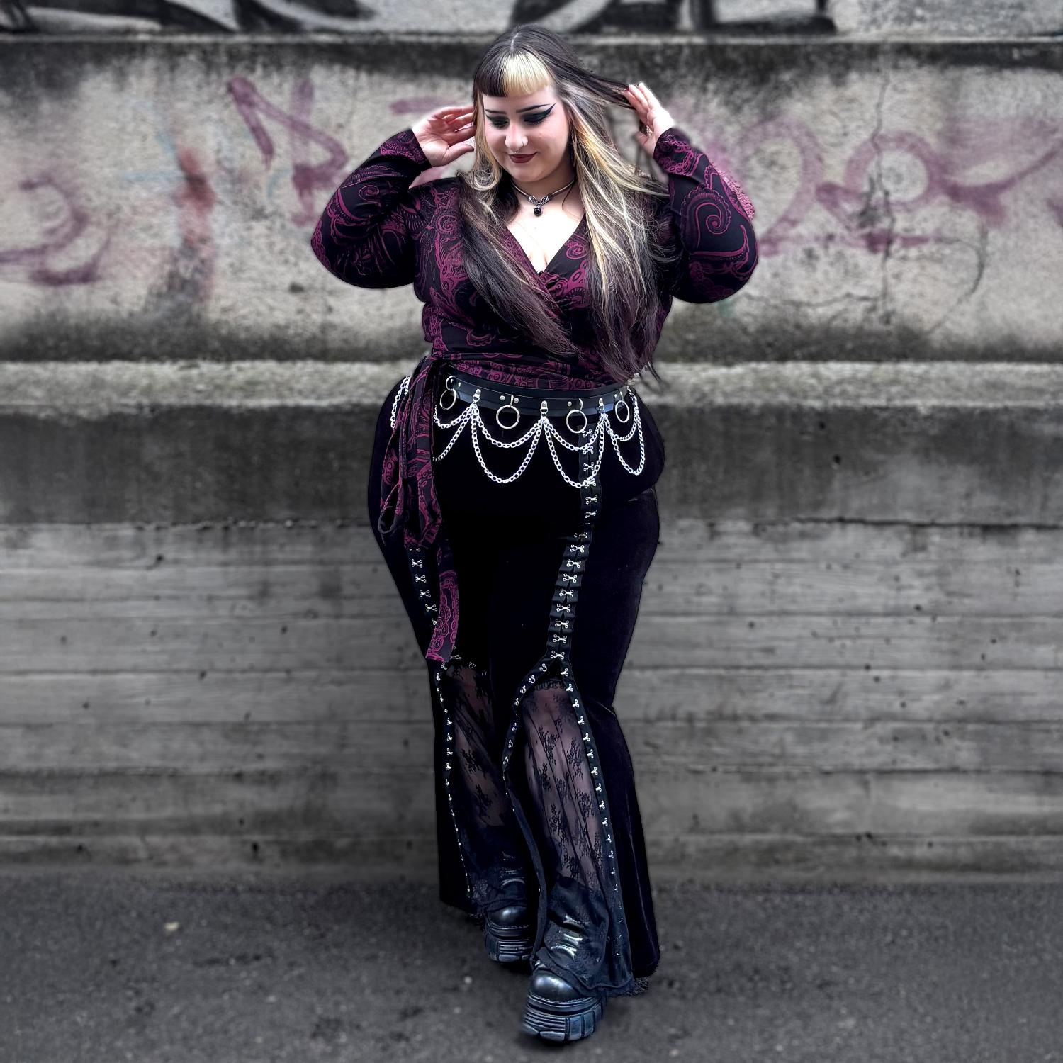 Organic Cotton Wrap Top - Kraken's Embrace