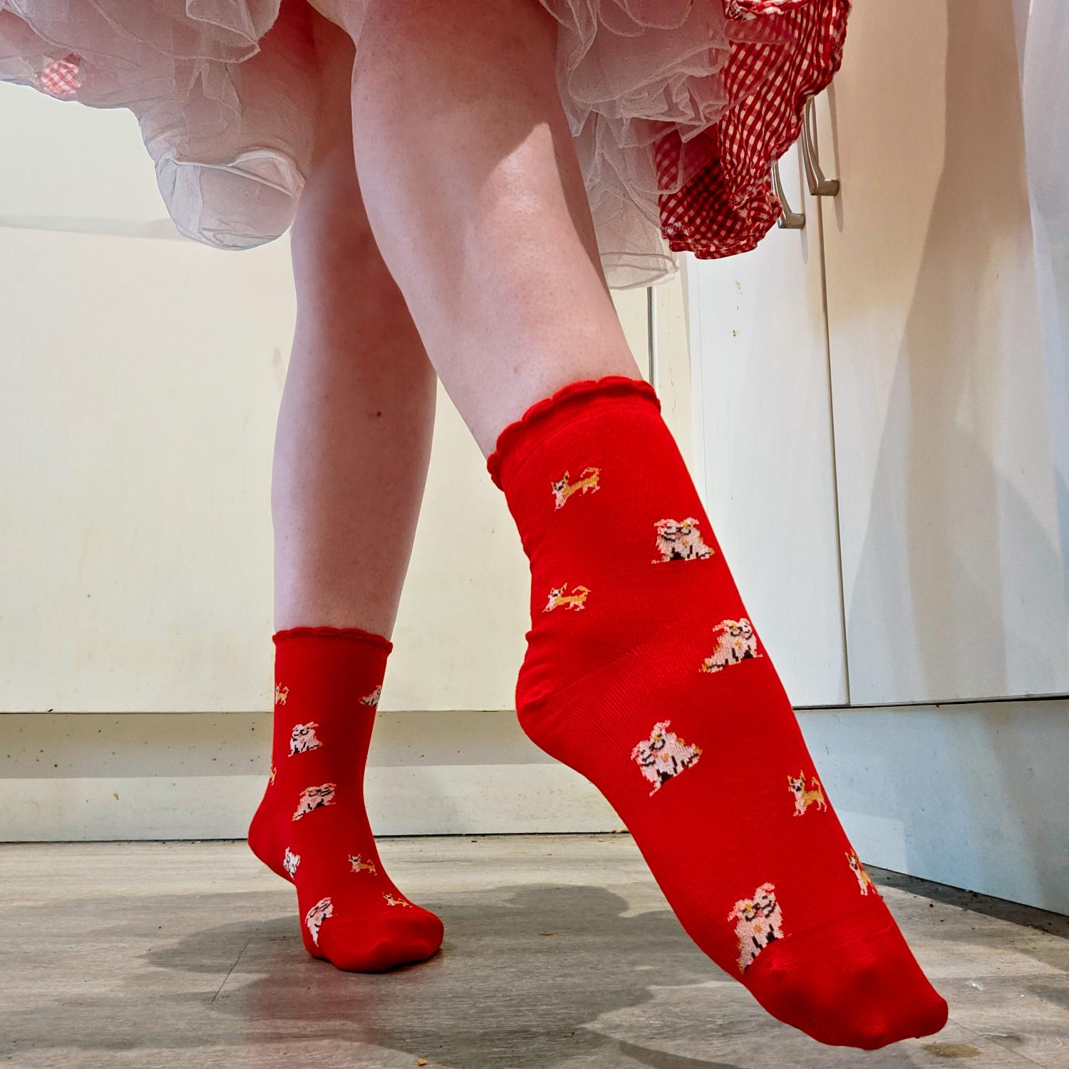 Ankelstrumpor i bambu - Woof