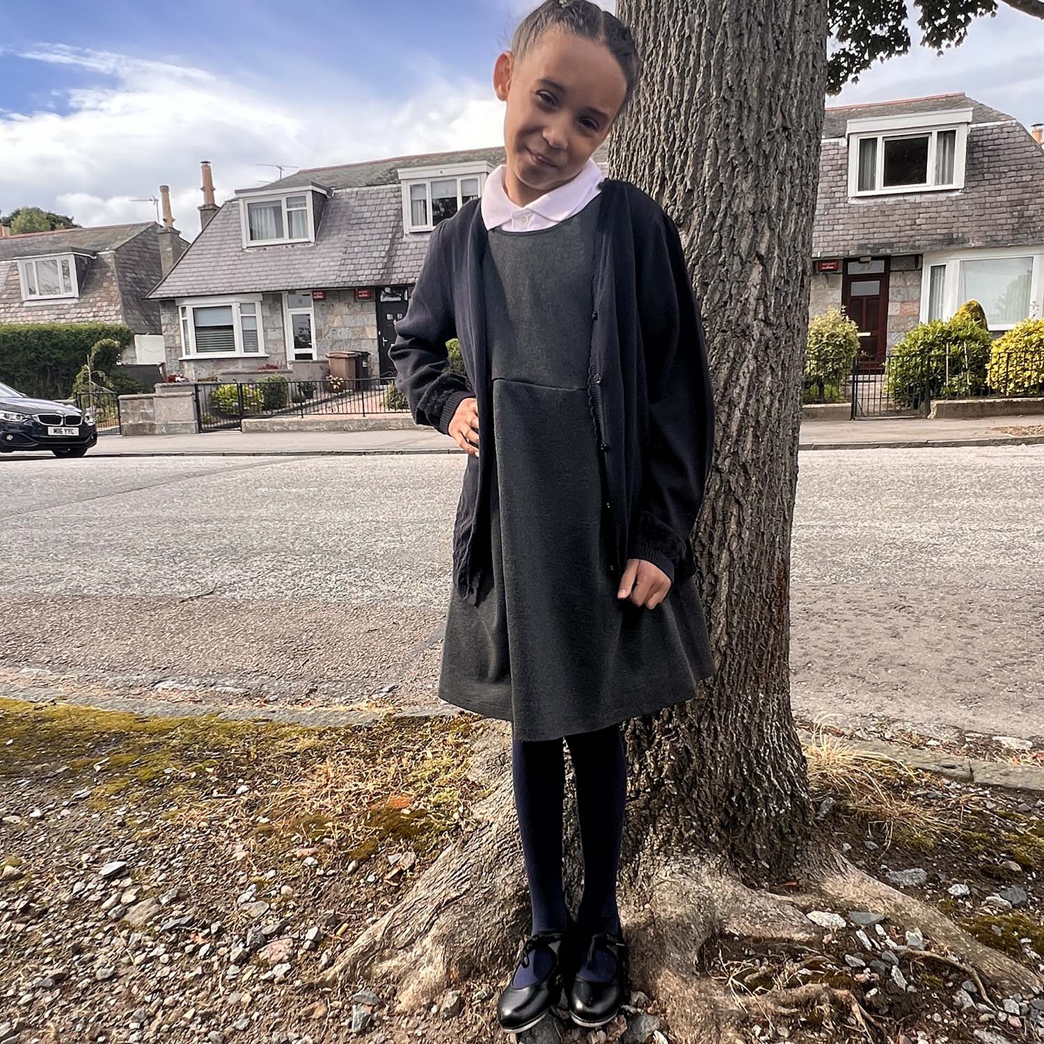 Katoenen kindermaillot - Navy