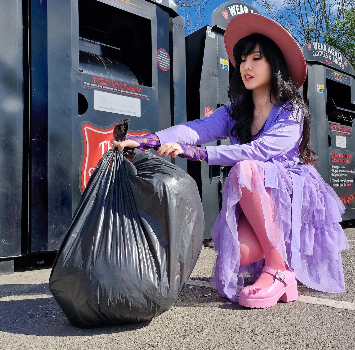 Falda de malla - Lavanda