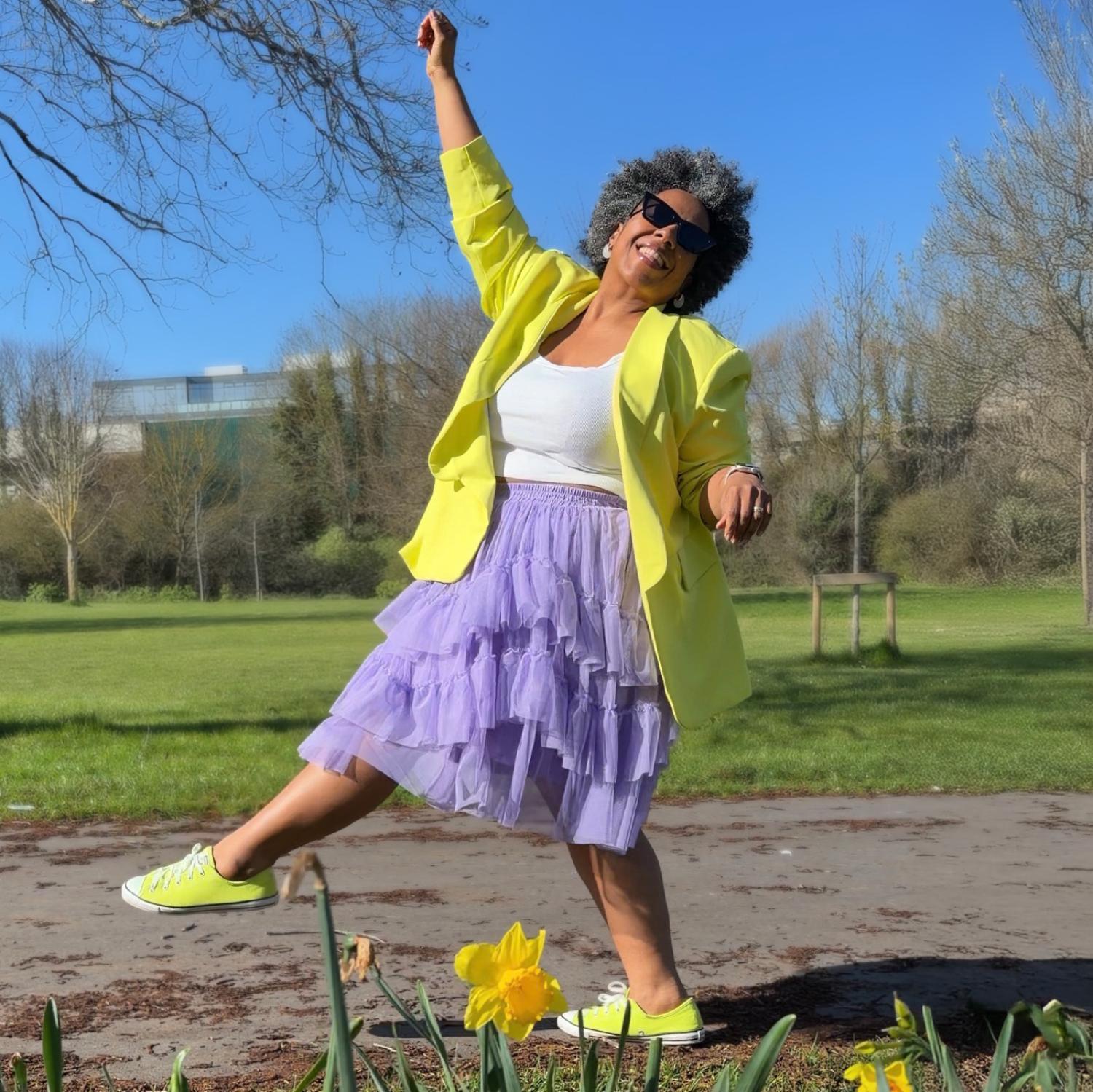 Jupe en maille - Lavande