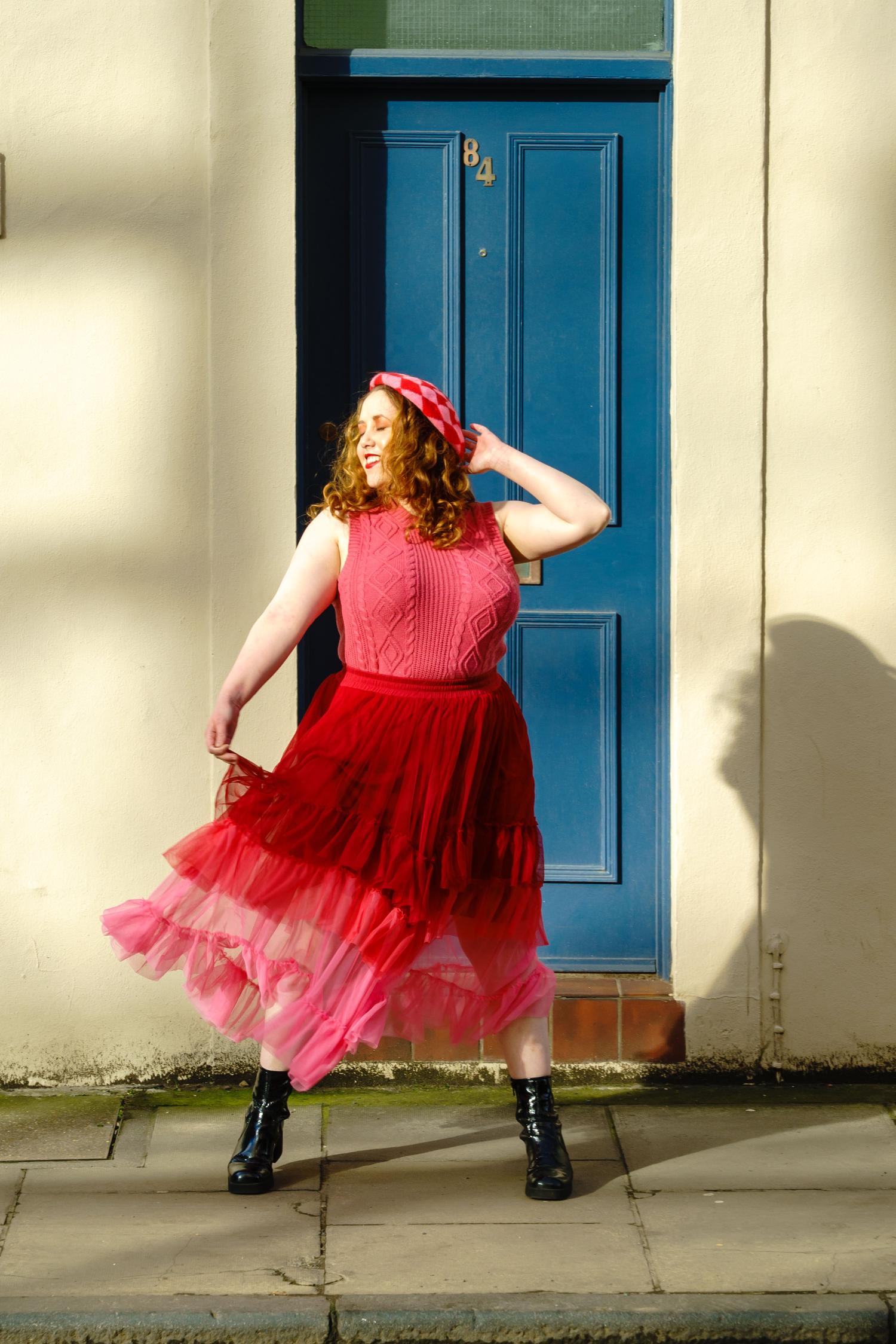 Jupe longue en maille - Pirouette Ombre