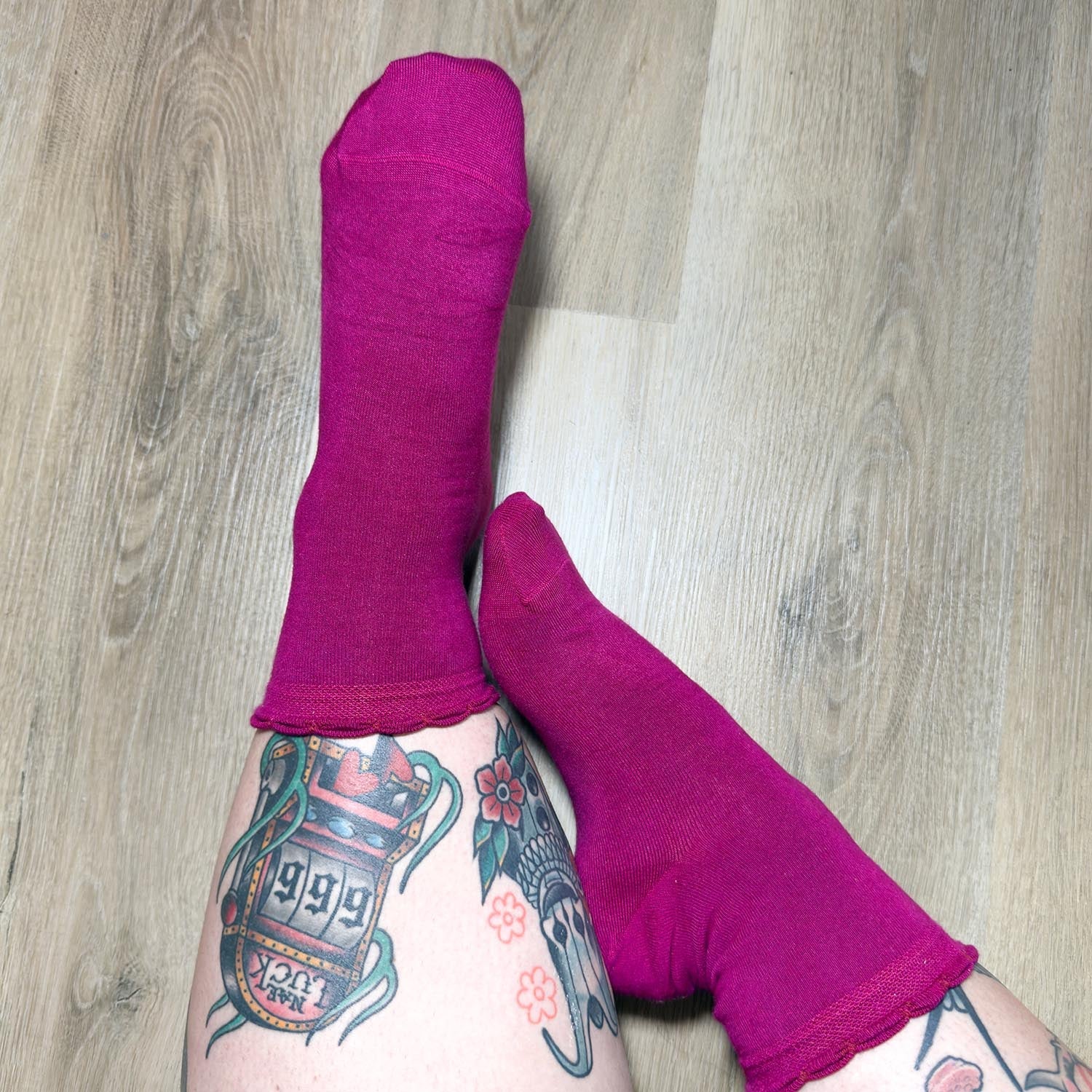 Ultimate Bamboo Ankle Socks - Hibiscus