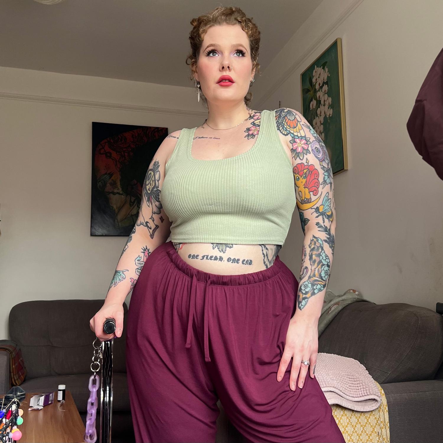 Bamboo Lounge Joggers - Cherry