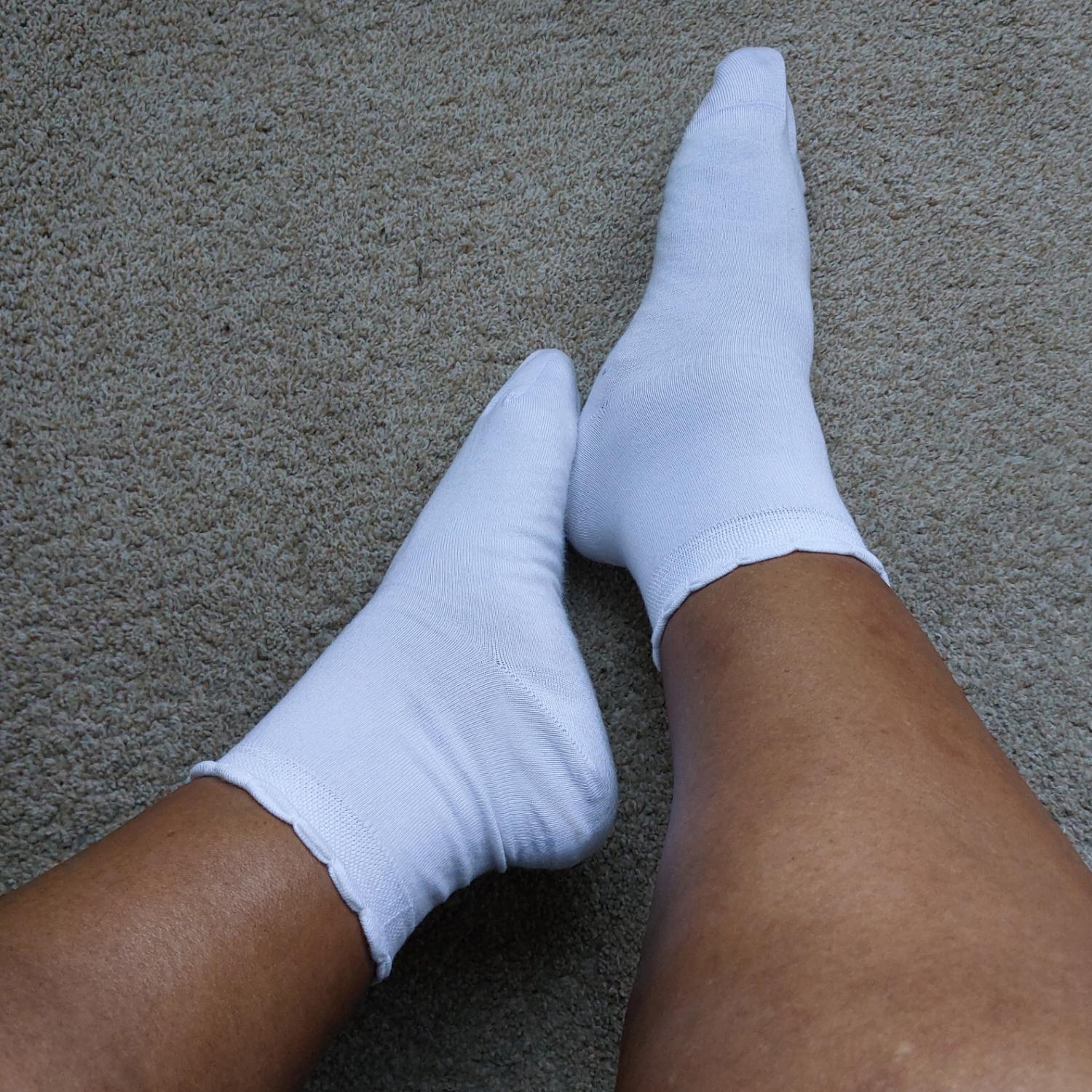 Calcetines cortos de bambú Ultimate - 5 pares en blanco