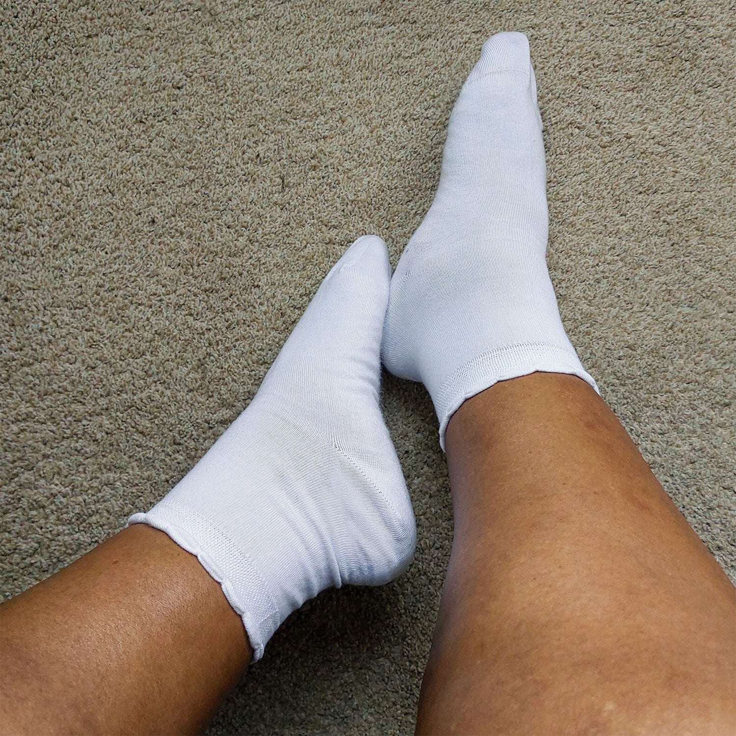 Chaussettes courtes en bambou Ultimate - Blanc