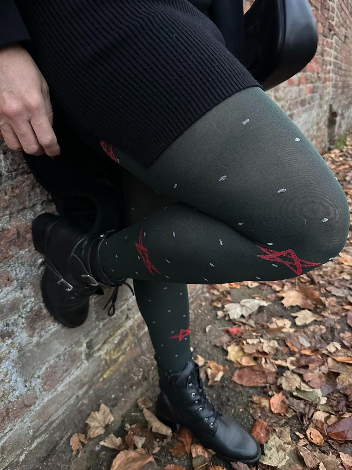 Meias opacas 80 denier - Woodland Magick