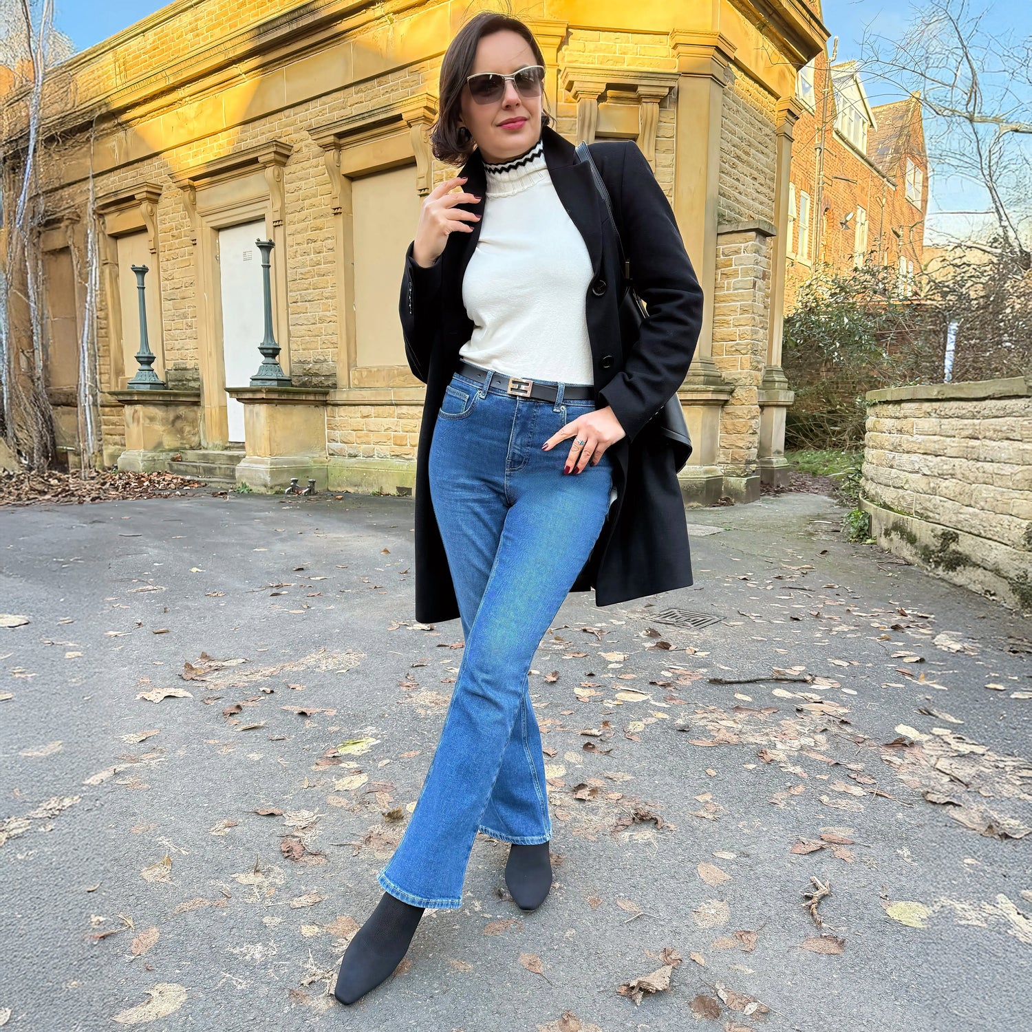 Ekologiska bootcut-jeans – Atlantic