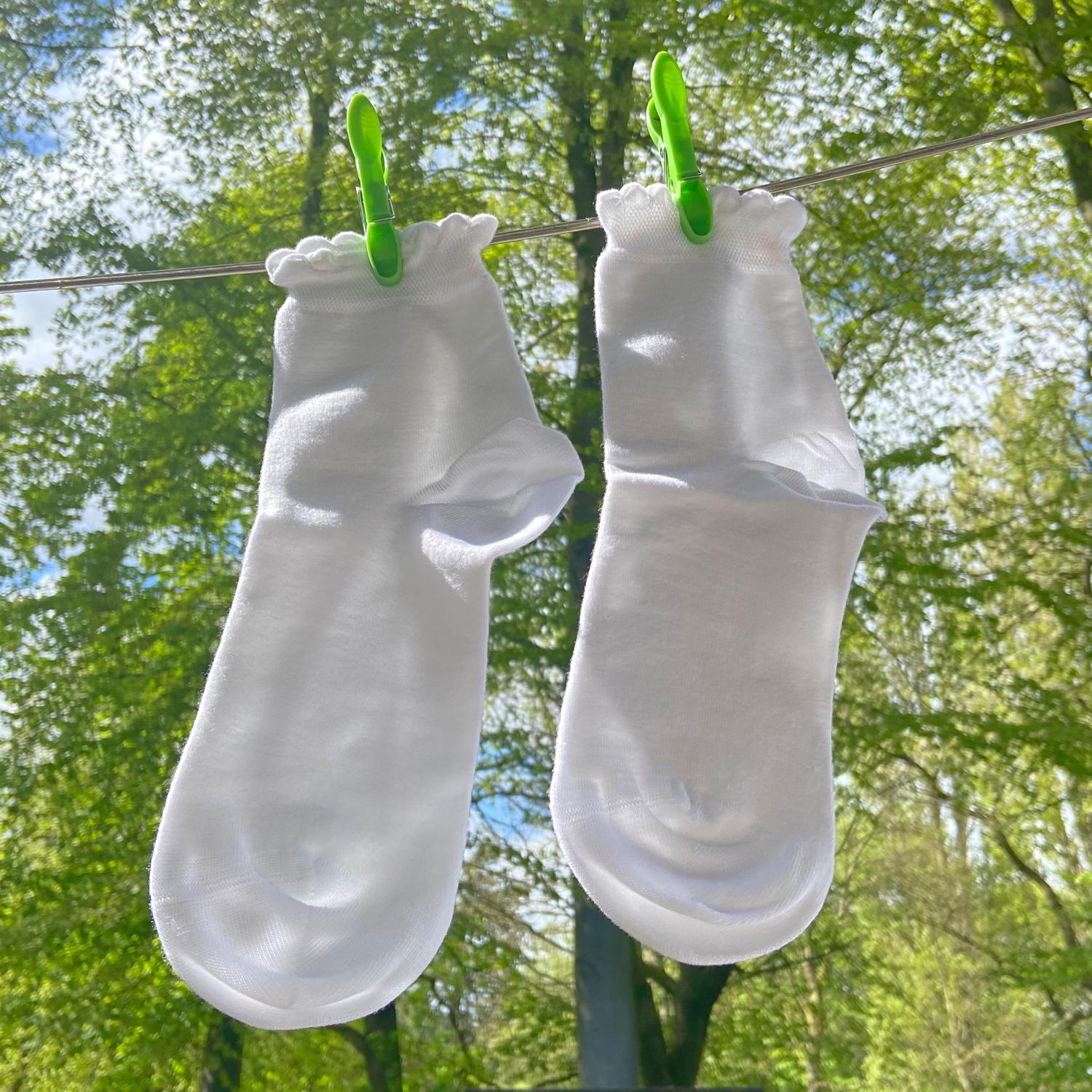 Calcetines cortos de bambú Ultimate - 5 pares en blanco