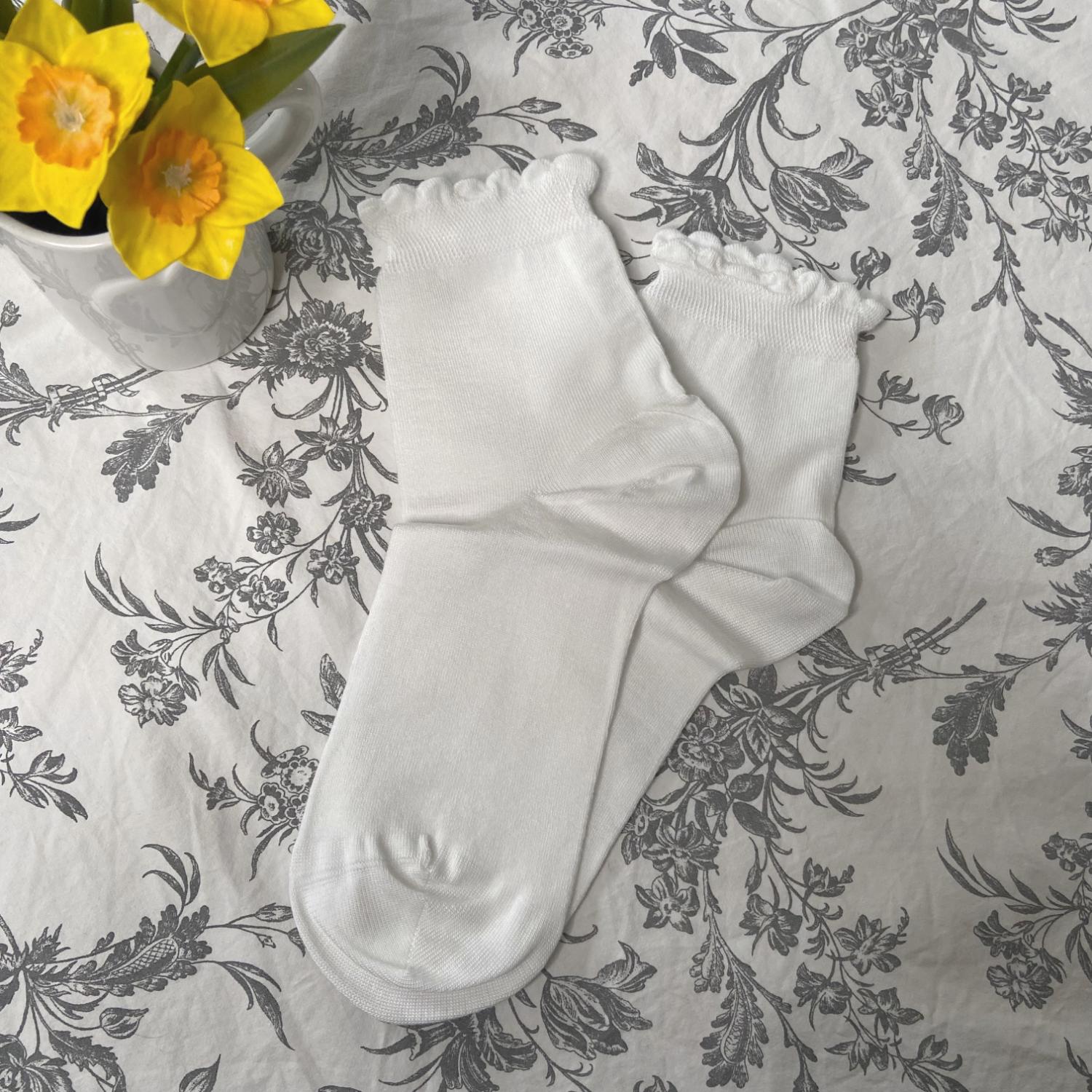 Chaussettes courtes en bambou Ultimate - Blanc