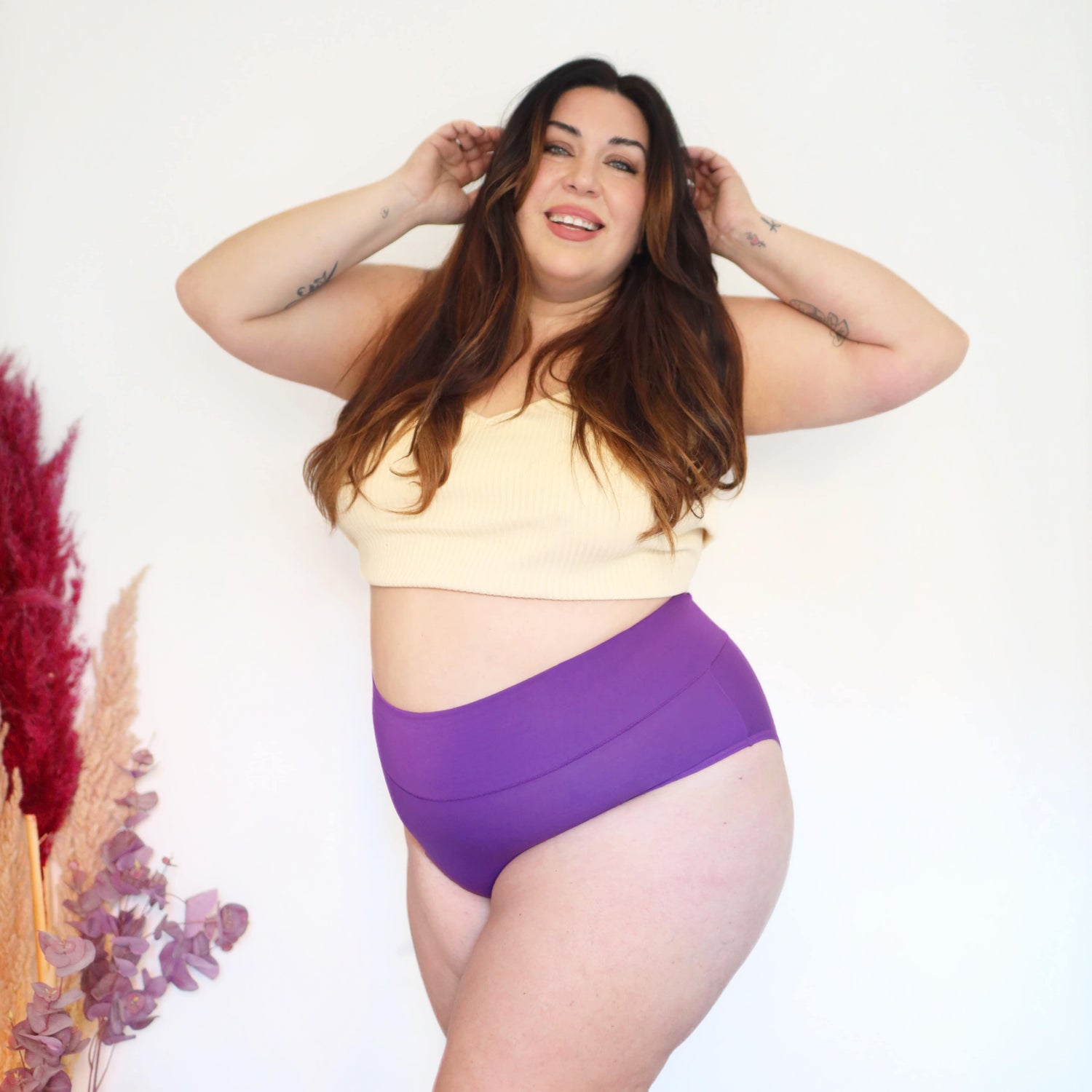 Culotte intégrale en coton biologique - Grape Escape