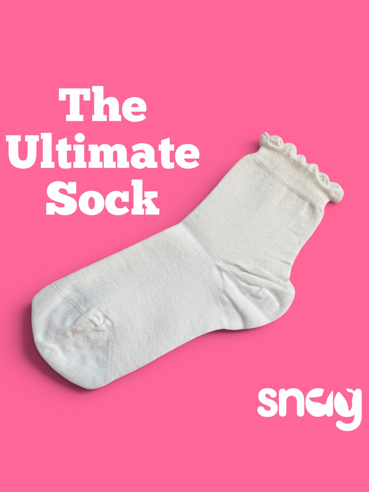 Chaussettes courtes en bambou Ultimate - Blanc