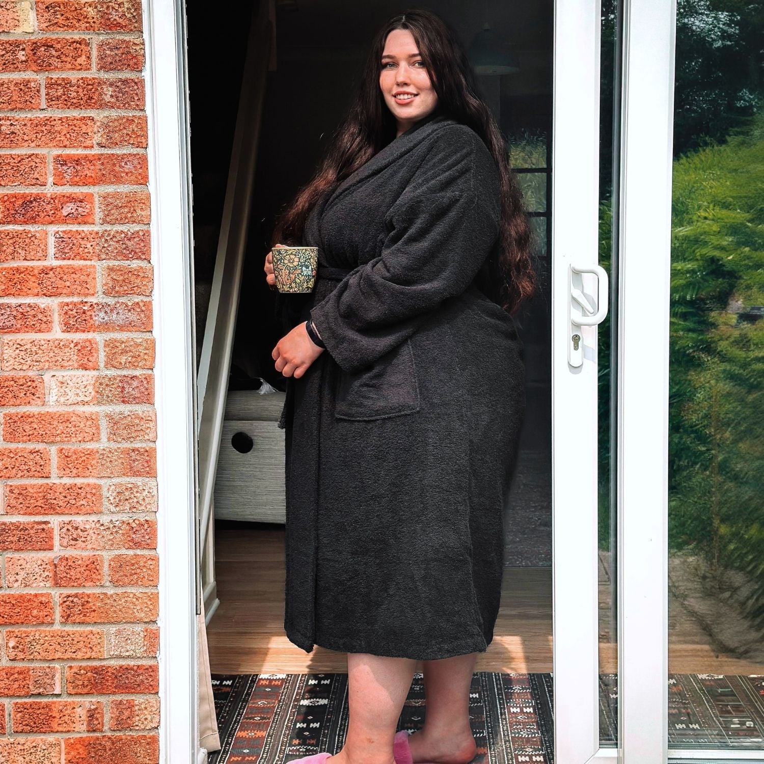 Floof badekåbe - Sort