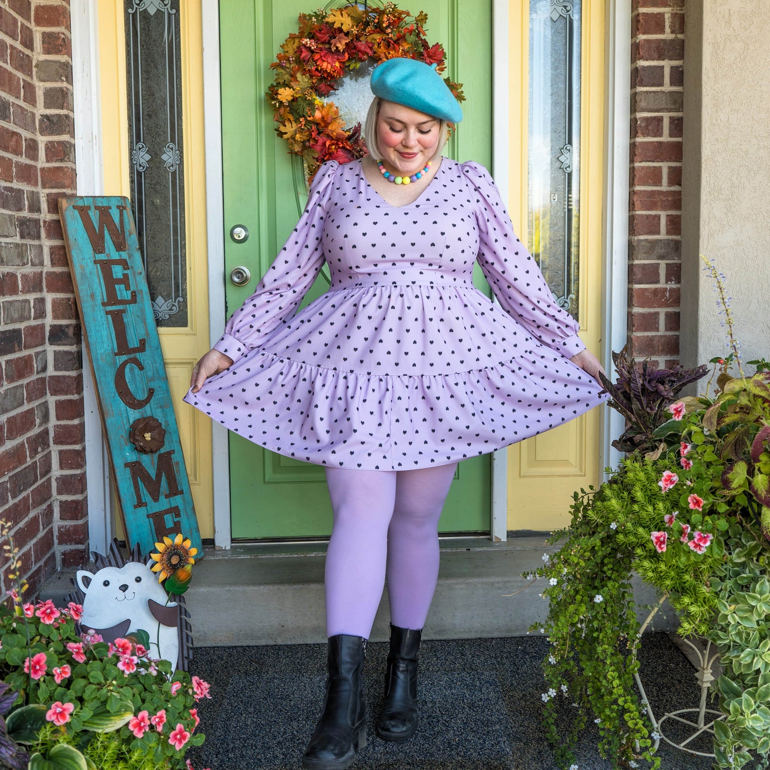 120 denier strømpebukser - Wisteria