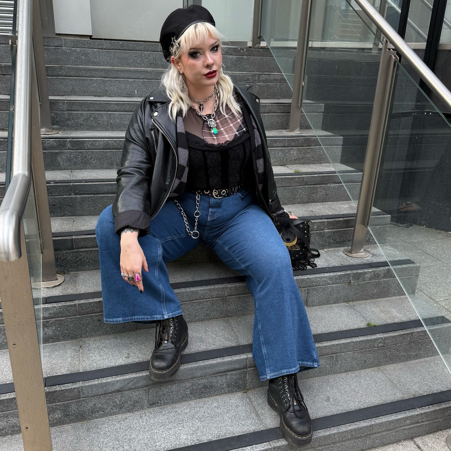 Økologiske jeans med brede ben - Atlantic