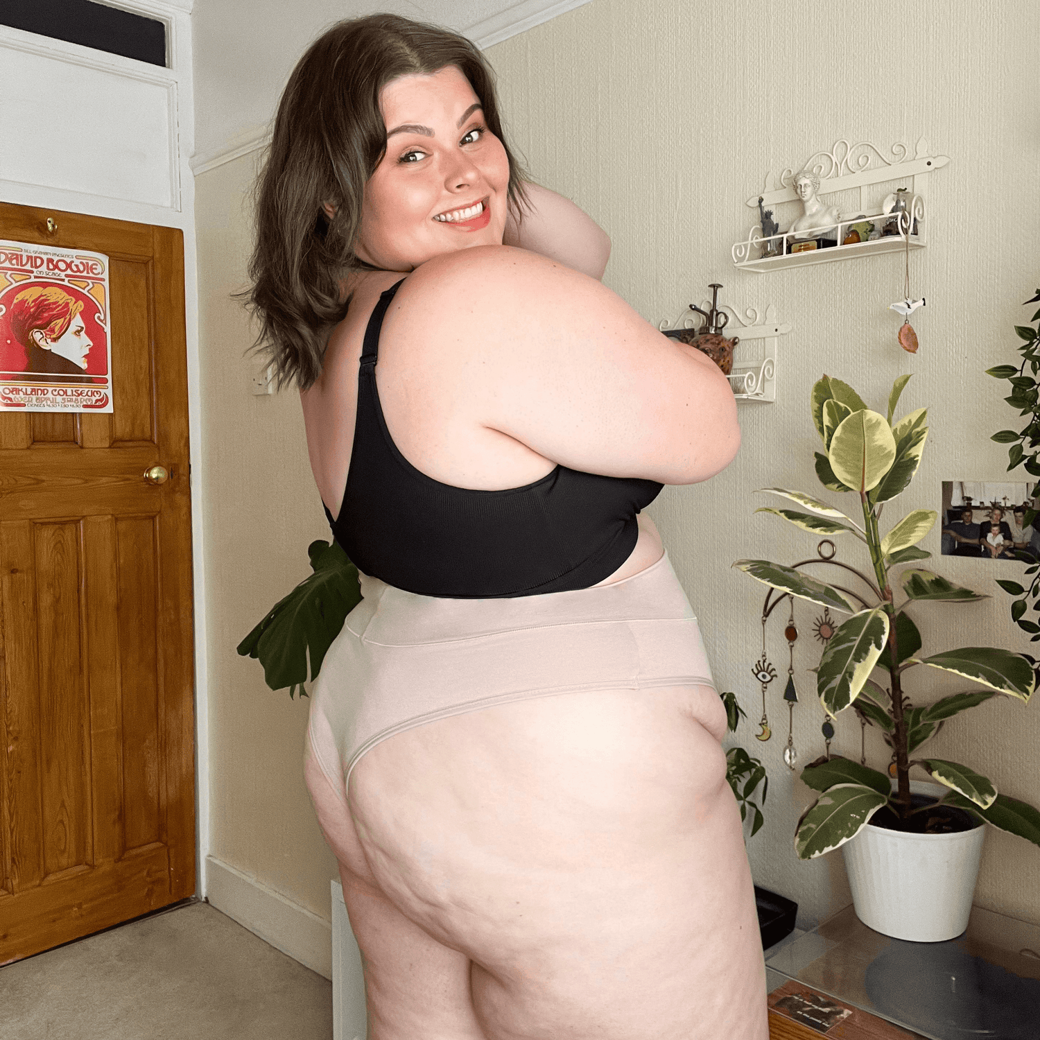 Frække knickers med høje ben i økologisk bomuld - Milk Bottle