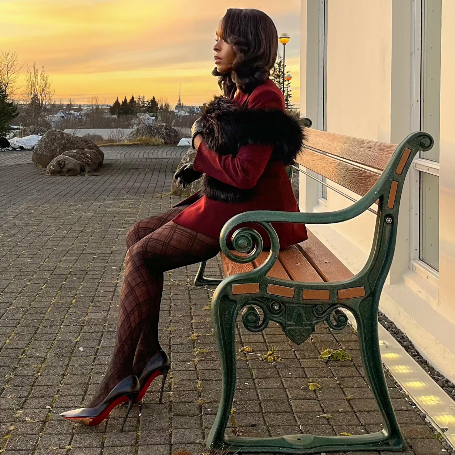 Julestrømpebukser - Midnight Plaid