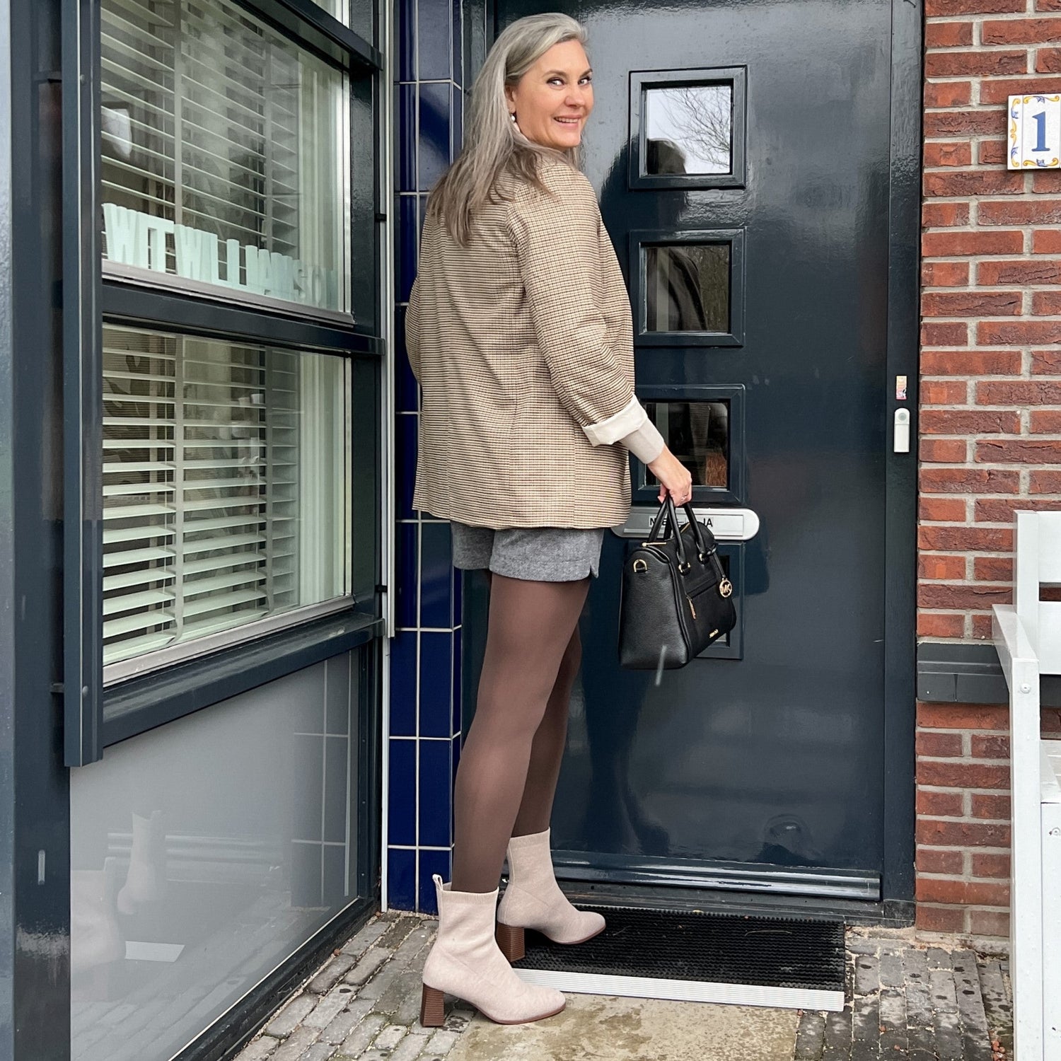 Huggy Light kompressionsstrømpebukser - varm chokolade