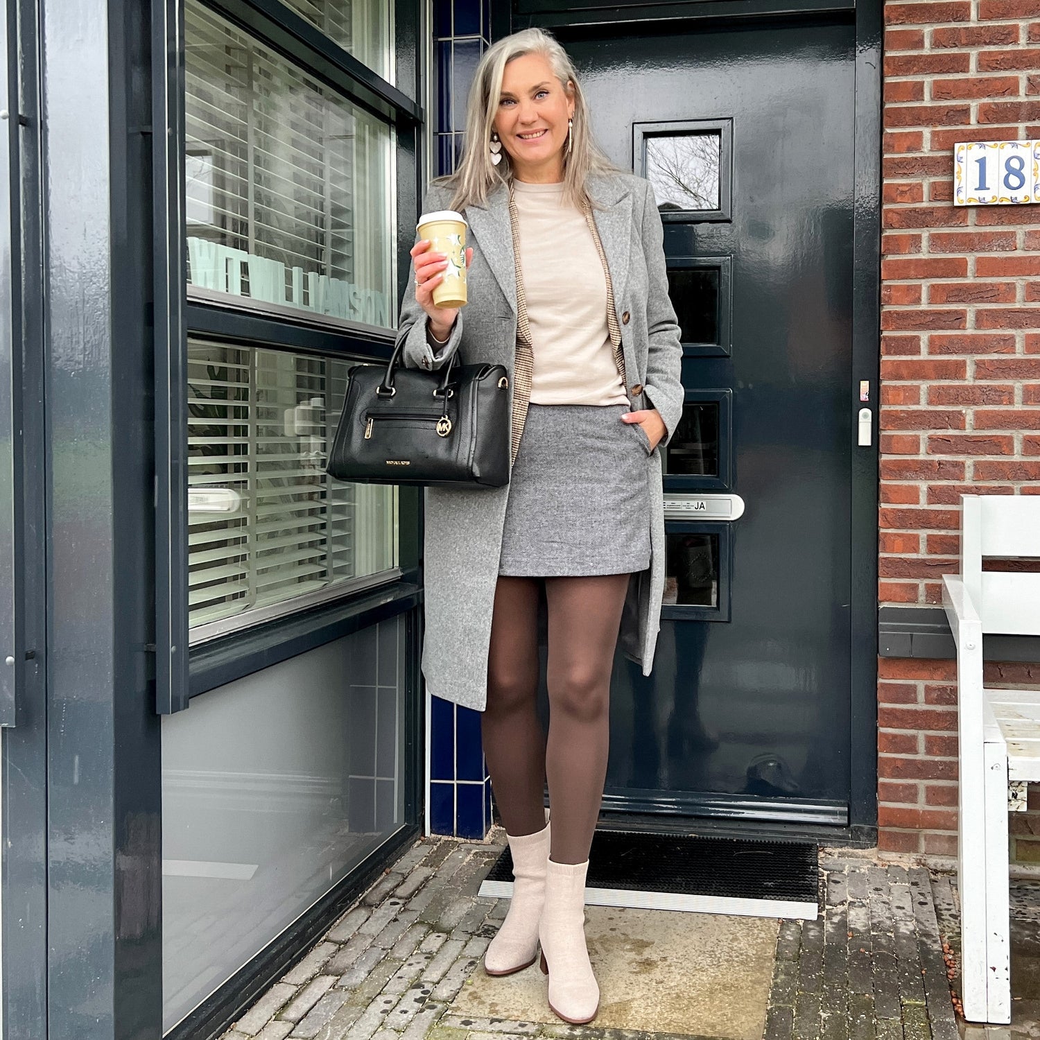 Huggy Light kompressionsstrømpebukser - varm chokolade