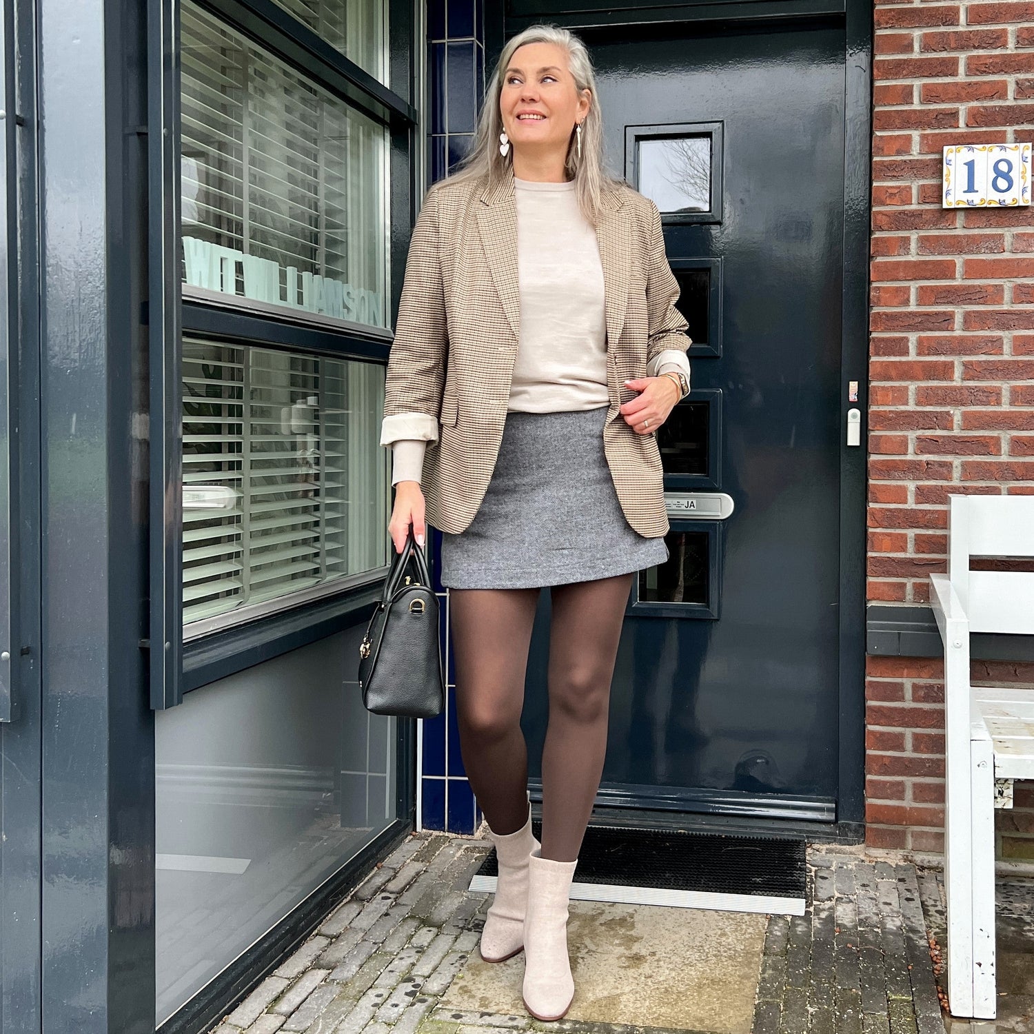 Huggy Light kompressionsstrømpebukser - varm chokolade