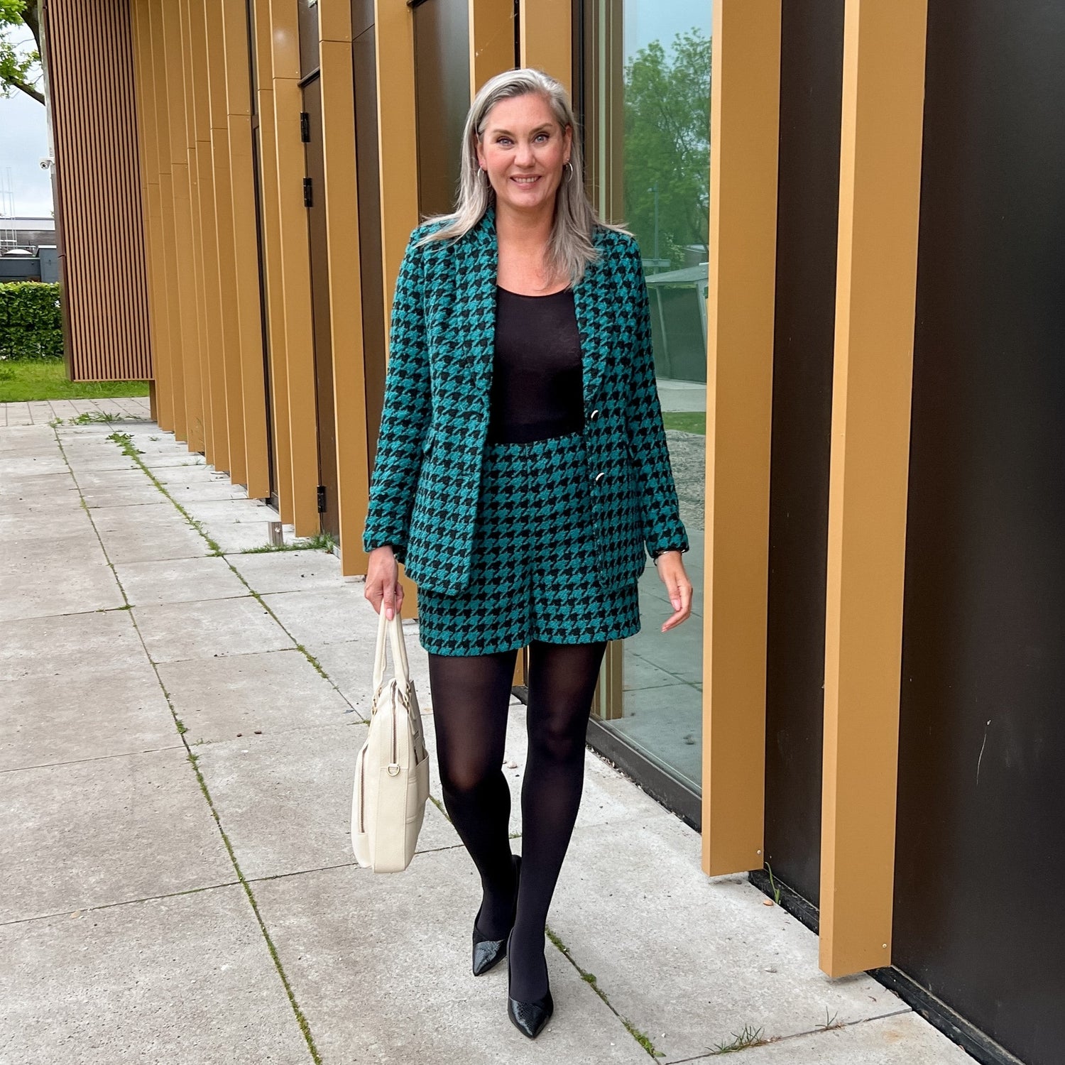 Huggy Light kompressionsstrømpebukser - Sort