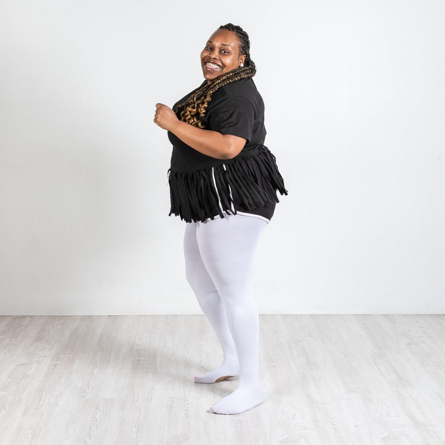 Konvertible dansetights - hvid