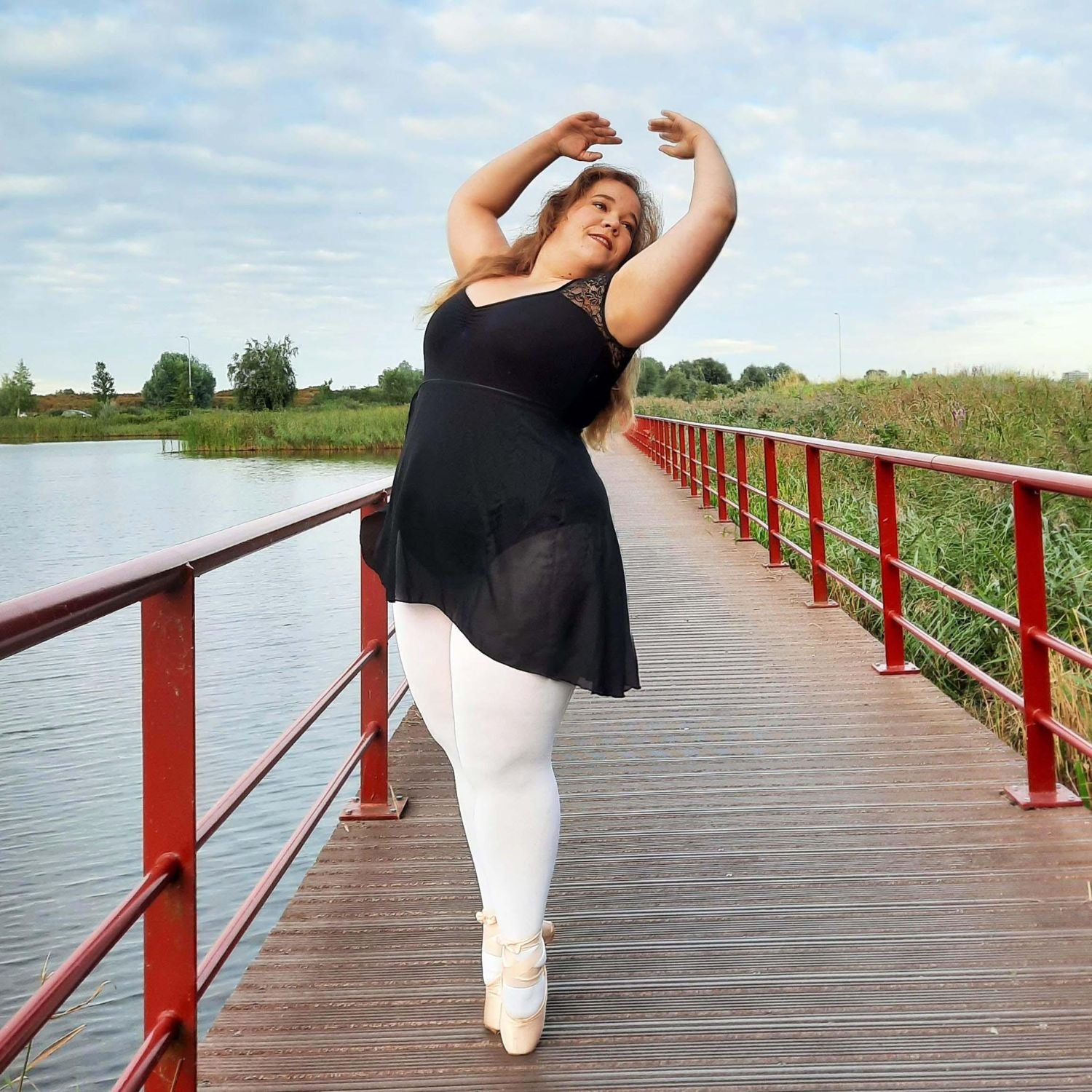 Konvertible dansetights - hvid