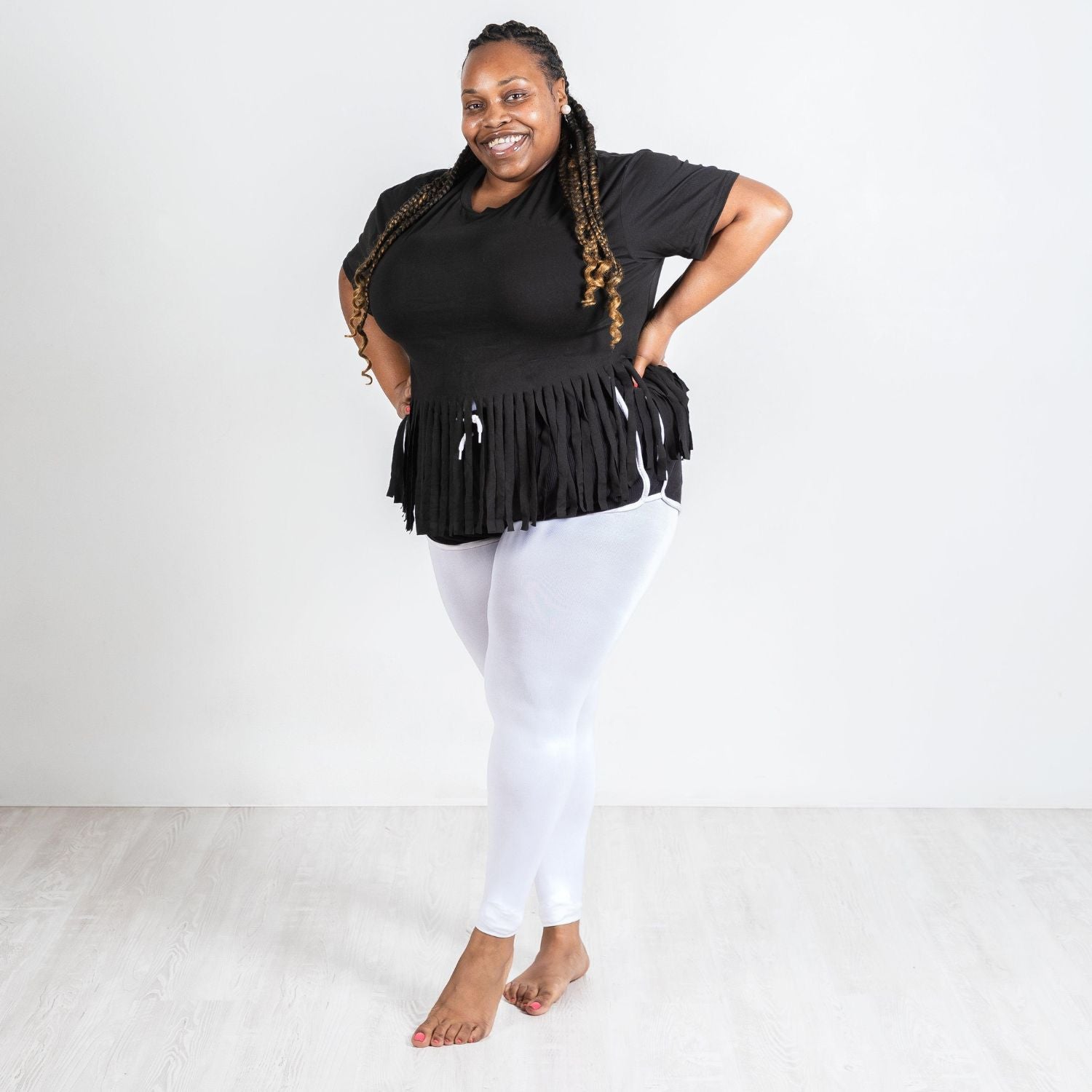 Konvertible dansetights - hvid